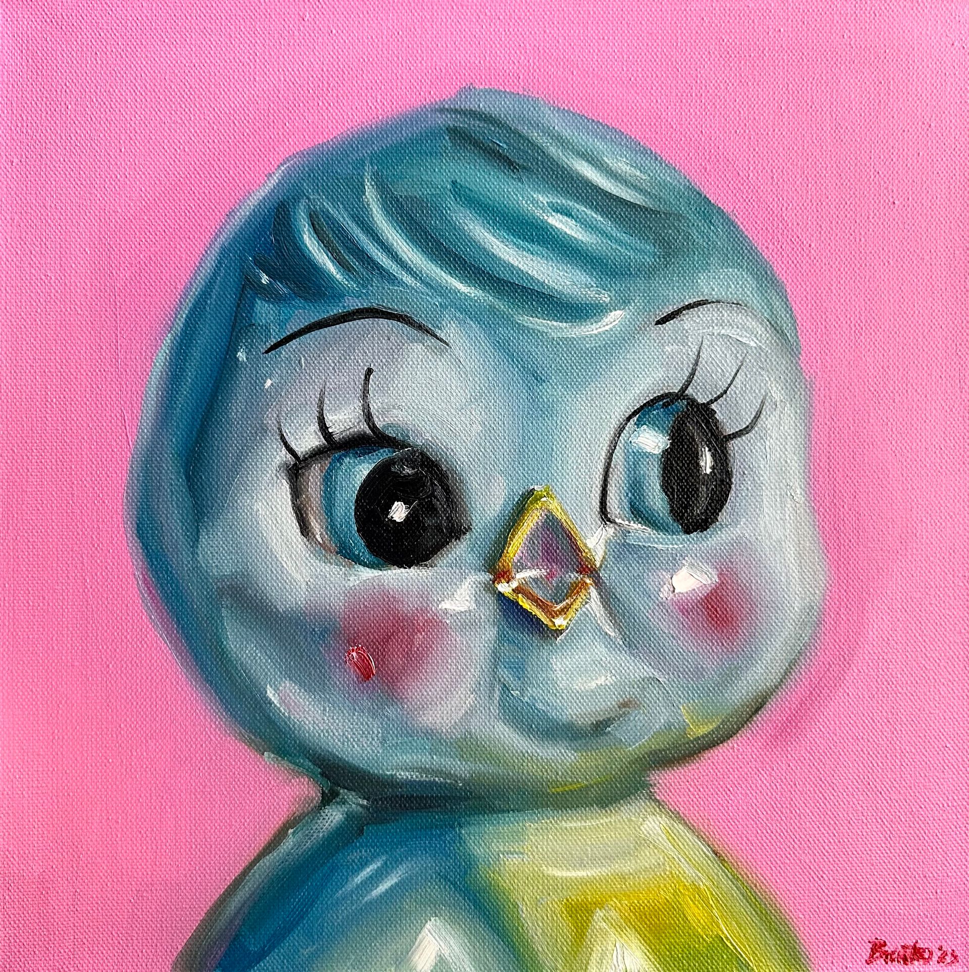 Катерина Брайко (Картина, живопись - 
                  30 x 30 см) Воробушек
