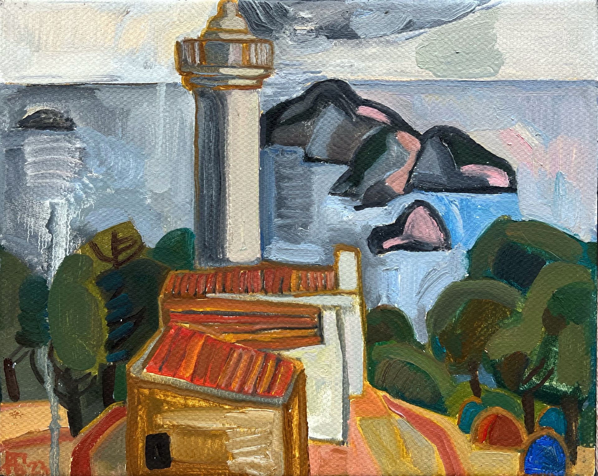 Мила Гаврилова (Картина, живопись - 
                  30 x 24 см) Гелидонский маяк