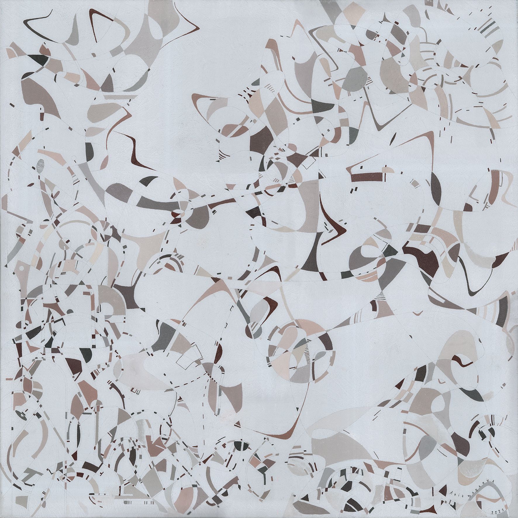 Ася Багаева (Картина, живопись - 
                  90 x 90 см) Стартап
