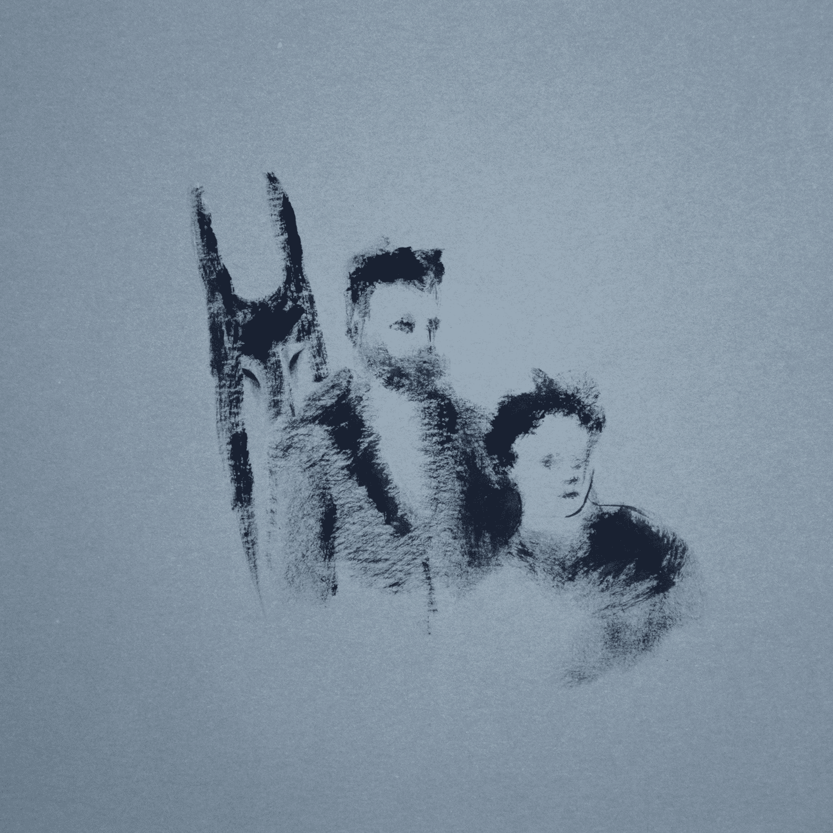 Ольга Минина (Авторская графика - 
                  21 x 21 см) Мы — Рядом #5