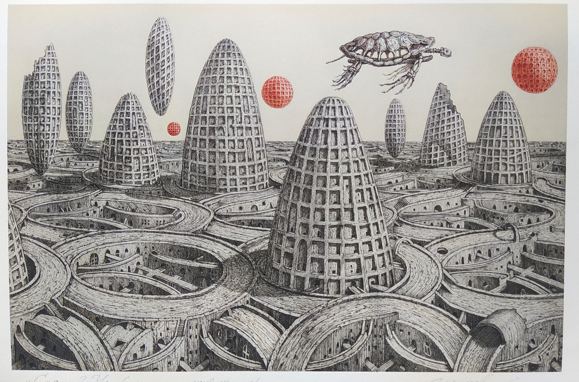 Денис Лотарев (Графика цифровая (принты) - 
                  45 x 34 см) Спящий Урук