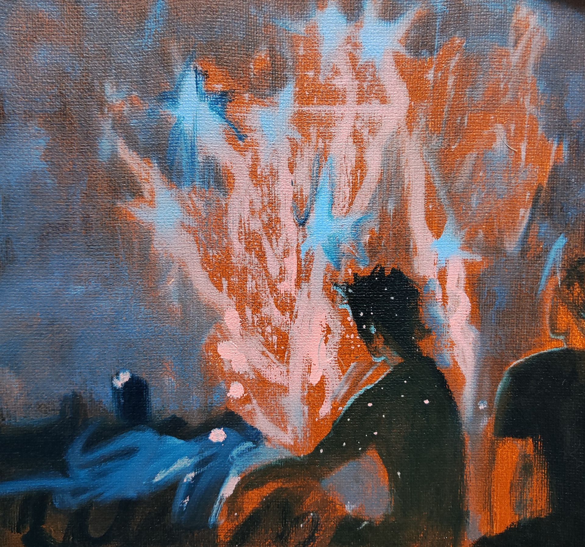 Надежда Прадес (Авторская графика - 
                  25 x 25 см) Фейерверк