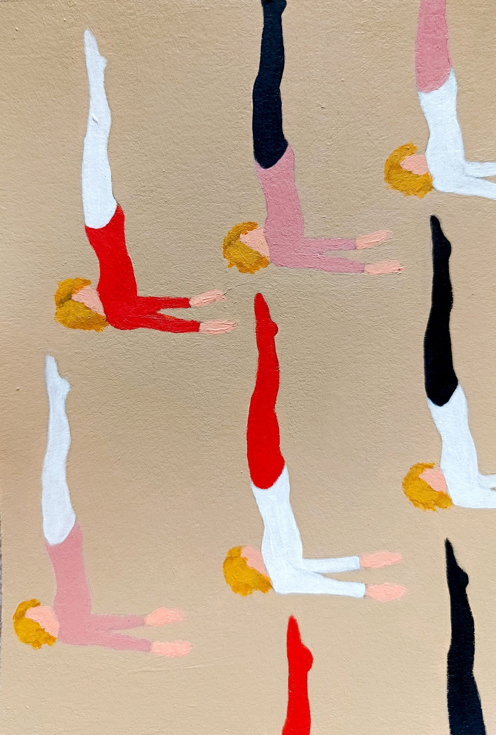 Дарья Петухова (Авторская графика - 
                  14.8 x 21 см) Физкультурницы