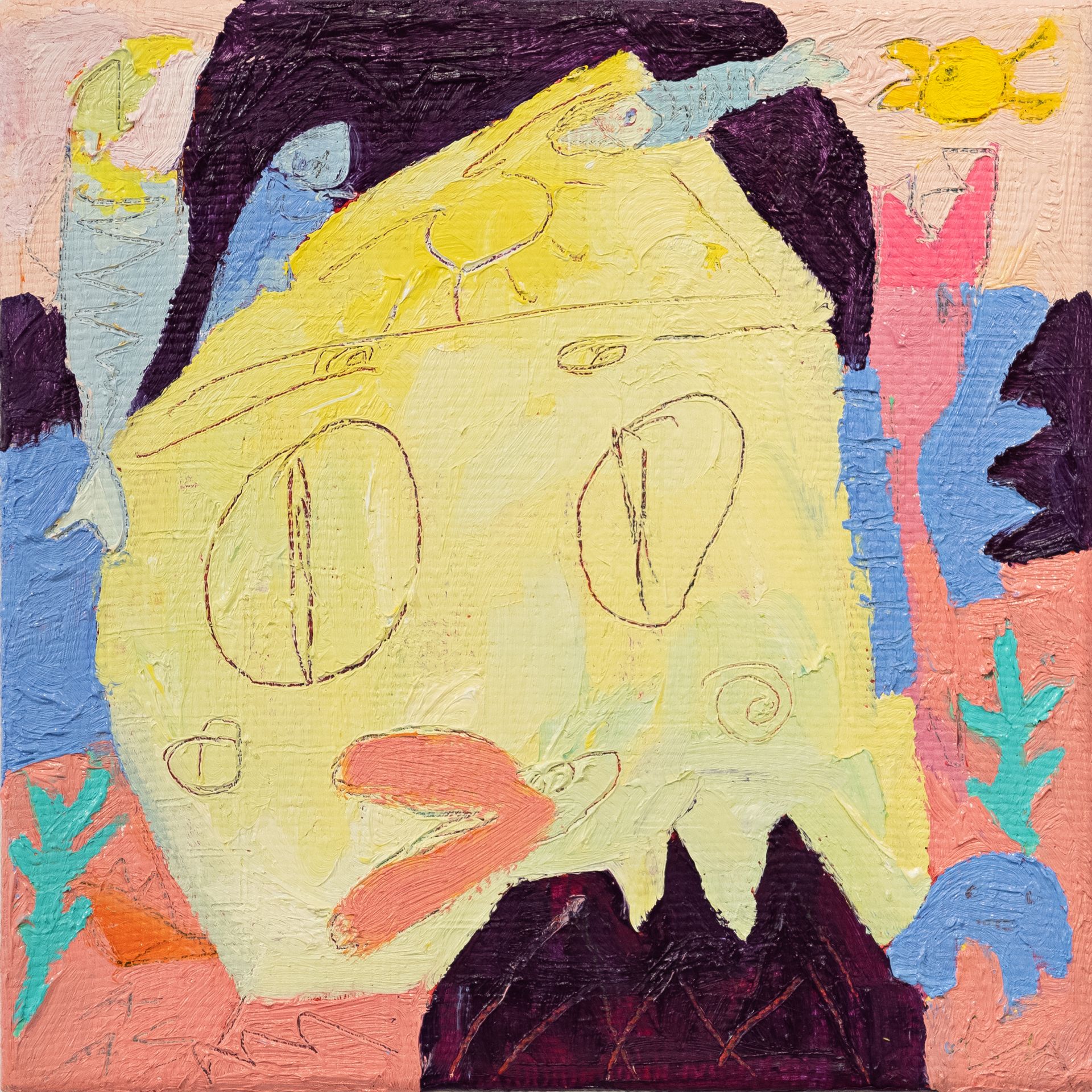 Анна Сави (АСА) (Картина, живопись - 
                  20 x 20 см) Из серии "Home"