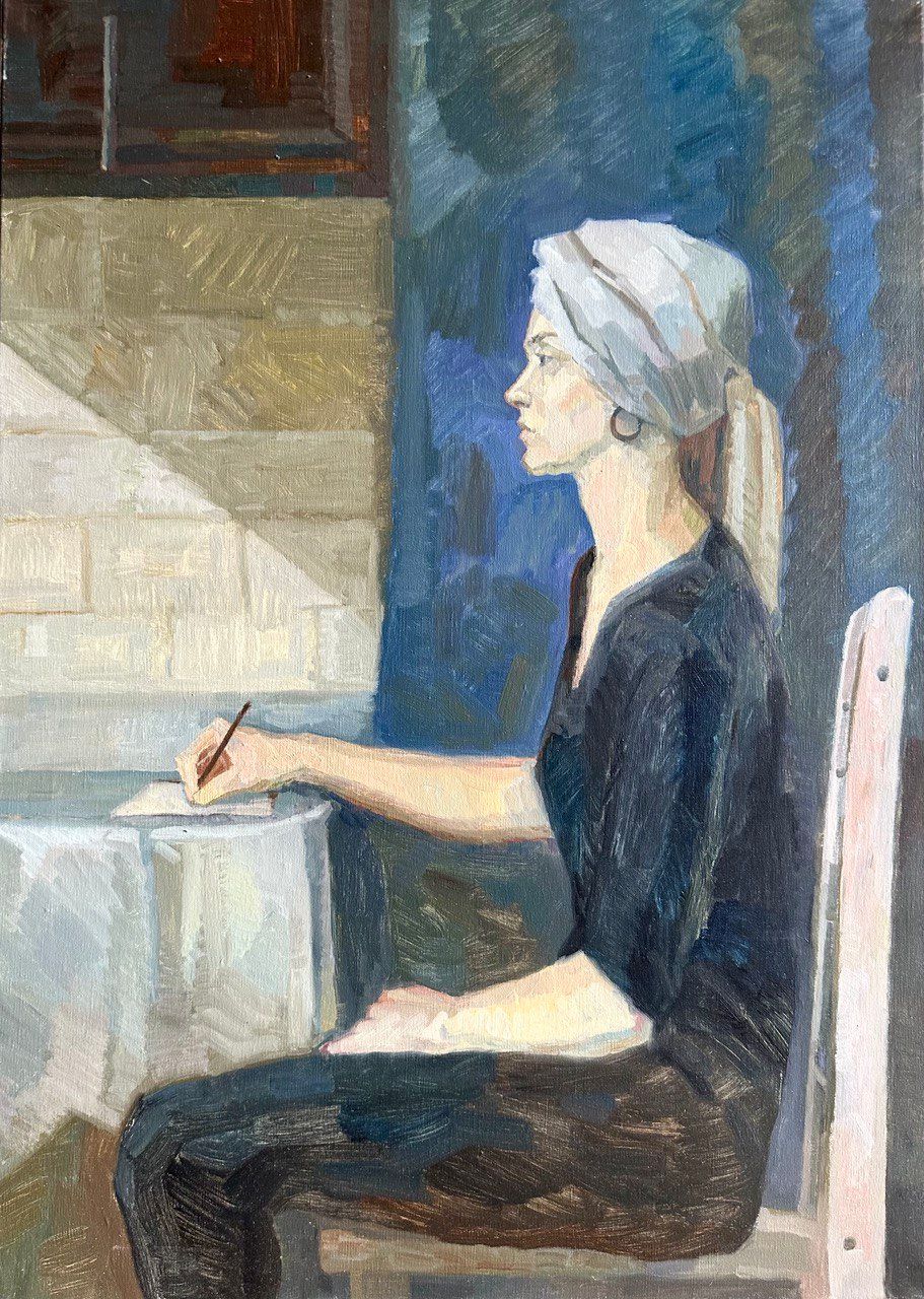 Ева Гец (Картина, живопись - 
                  50 x 70 см) Пишу о том, что вижу