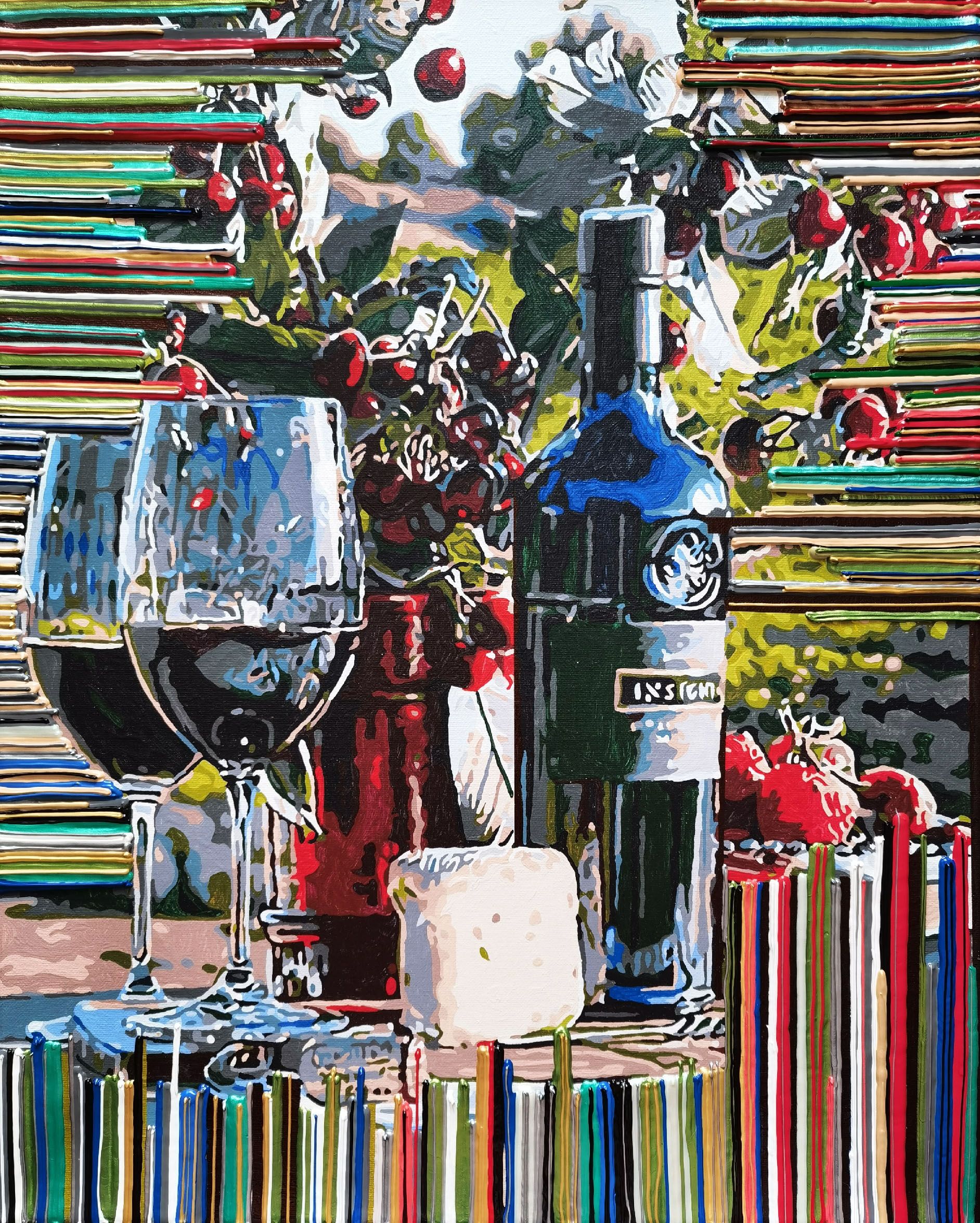 Ирина БАСТ (Картина, живопись - 
                  40 x 50 см) Ягодное вино