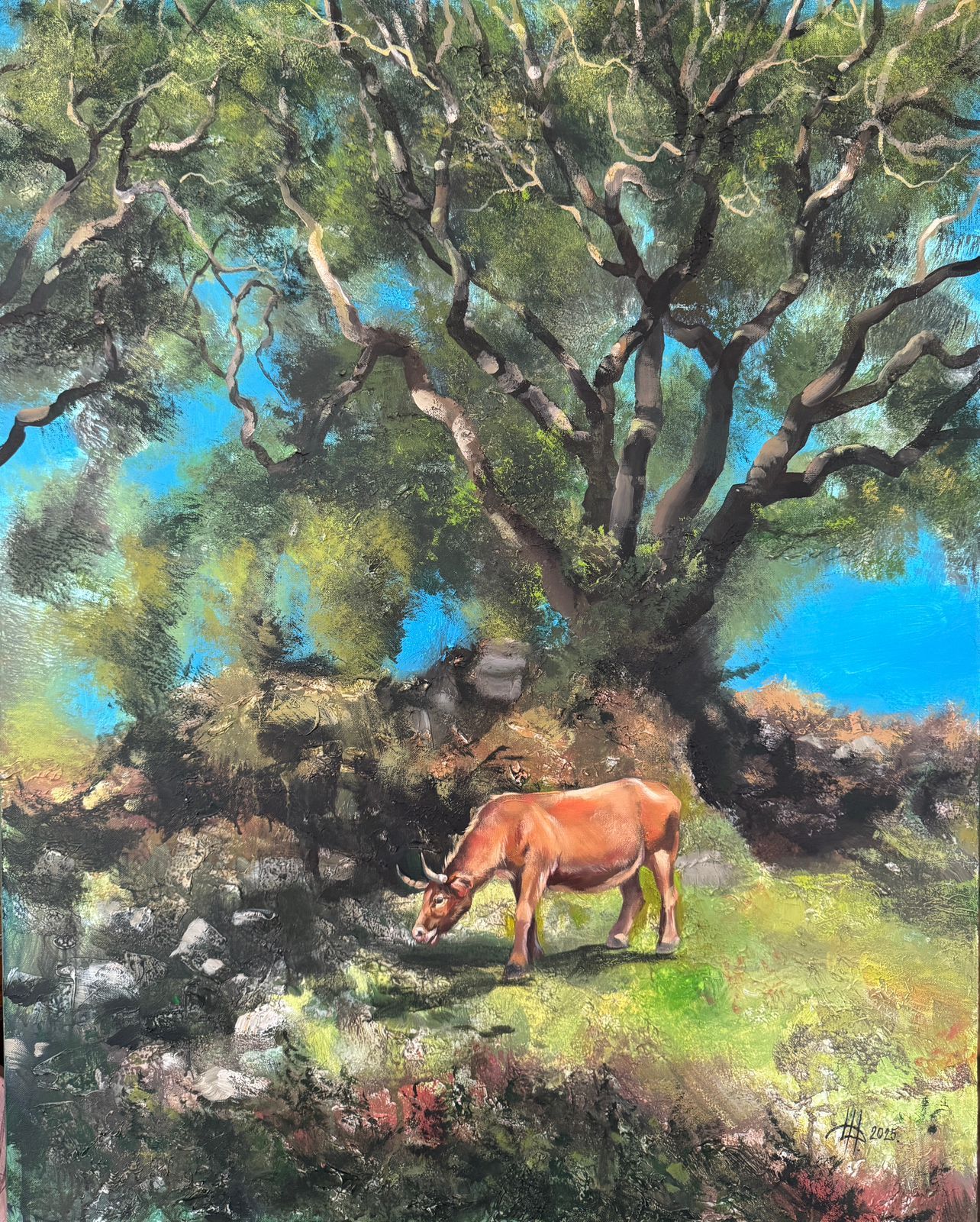 Динара Хёртнагль (Картина, живопись - 
                  80 x 100 см) Мадейра. Fanal