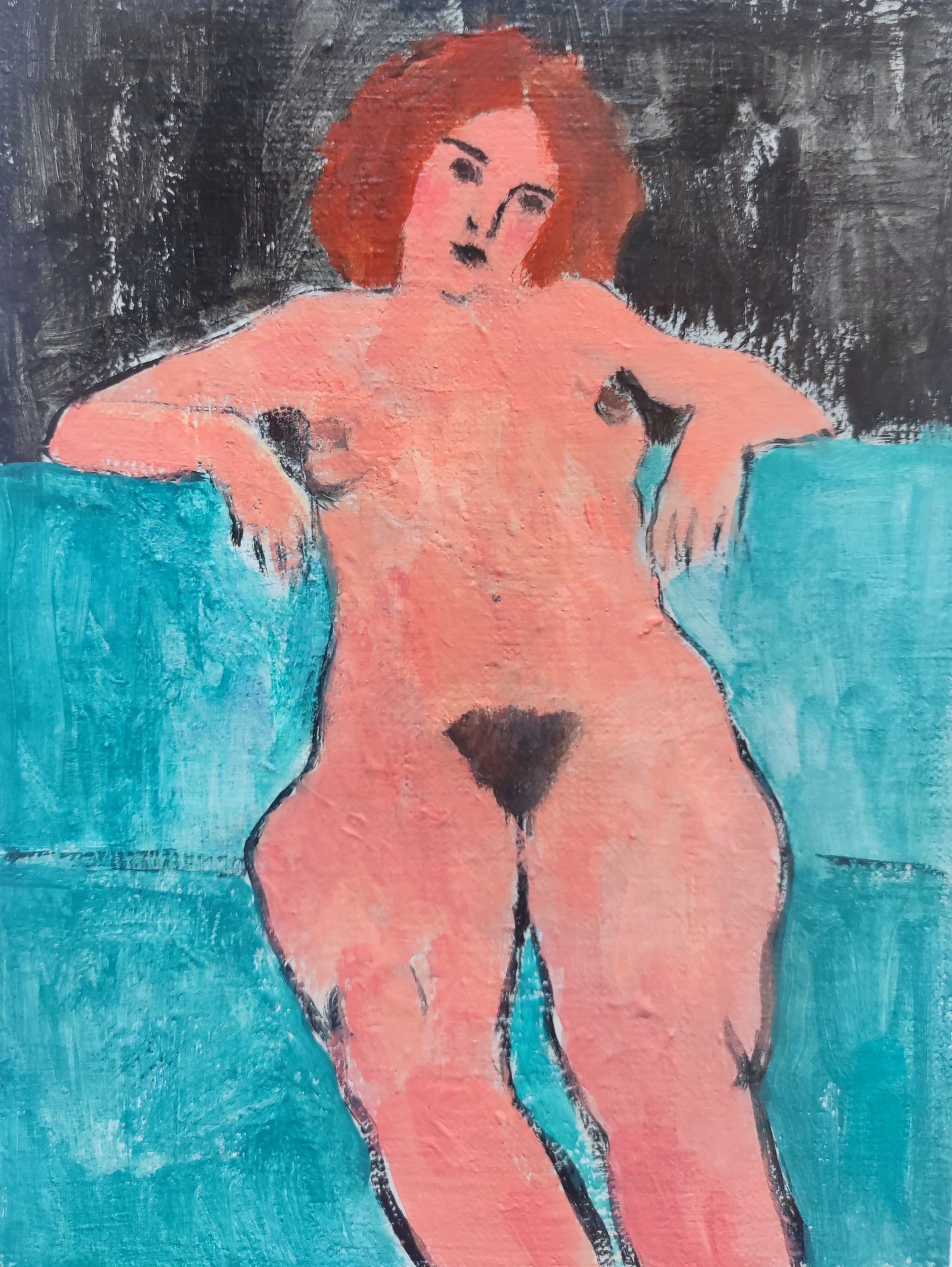 Дарья Петухова (Картина, живопись - 
                  18 x 24 см) Натурщица