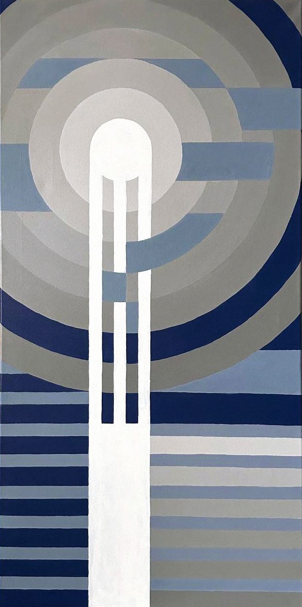 Юлия Мананникова (Картина, живопись - 
                  50 x 100 см) Moon Reflection II