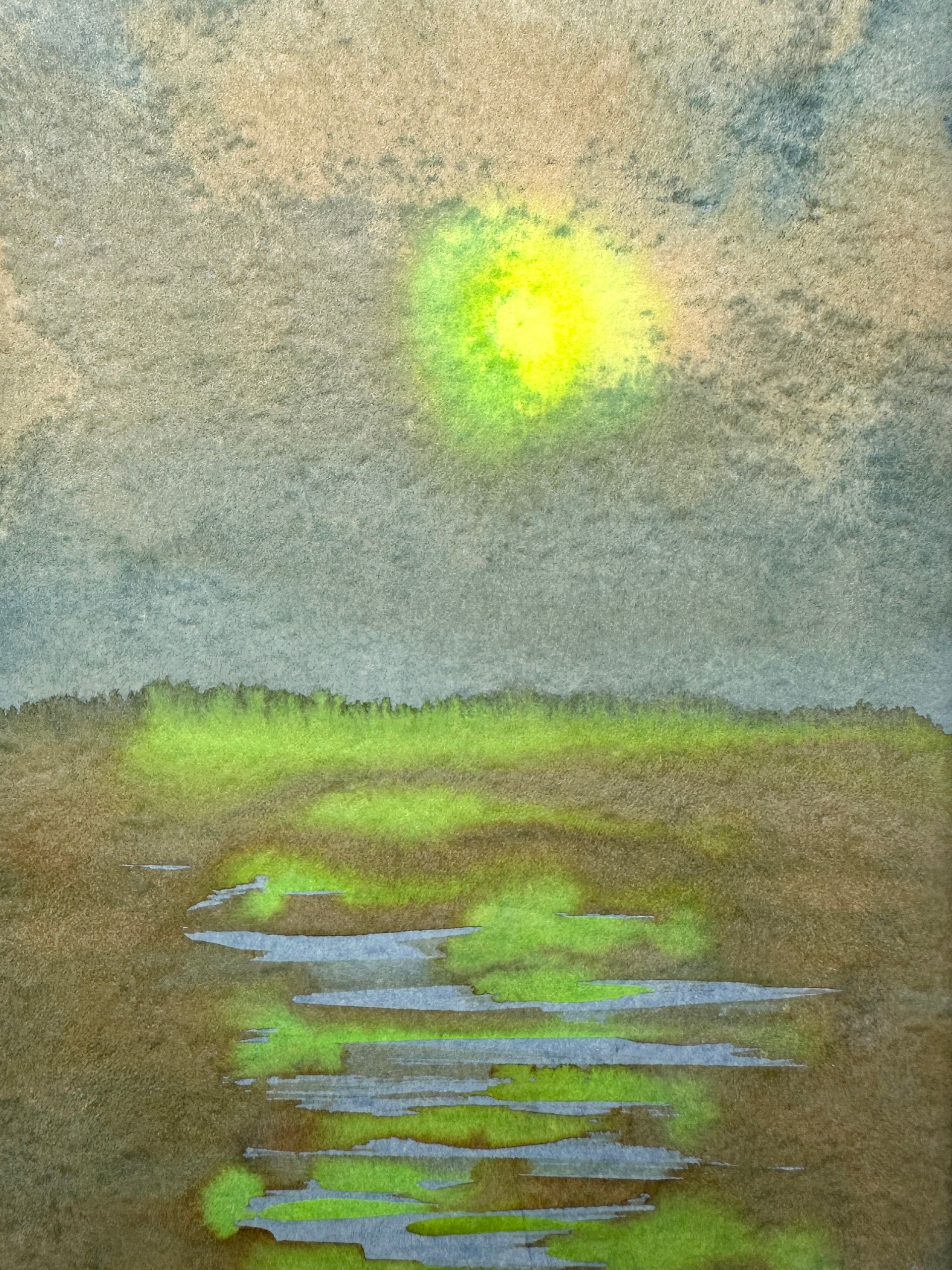 Анастасия Попова (Авторская графика - 
                  30 x 40 см) Суперлуние