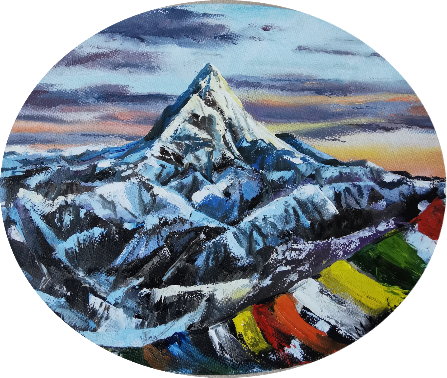 Мила Bezú (Картина, живопись - 
                  30 x 20 см) Mount Everest