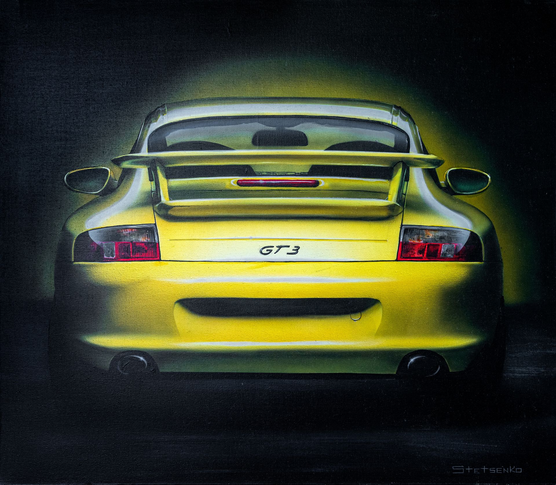 Сергей Стеценко (Картина, живопись - 
                  80 x 70 см) Porsche 911