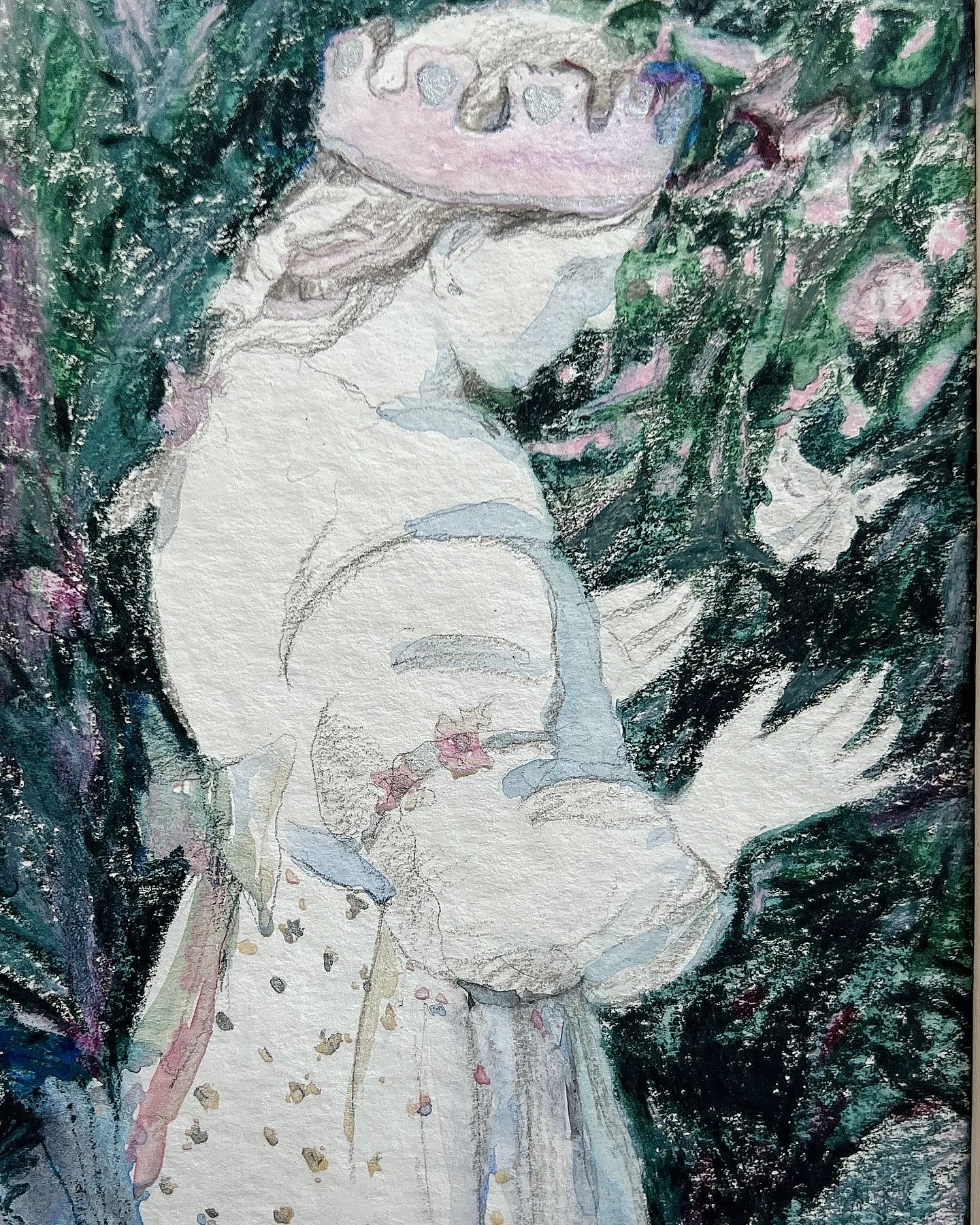 Ольга Самойлова (Авторская графика - 
                  20 x 29 см) Королева бабочек