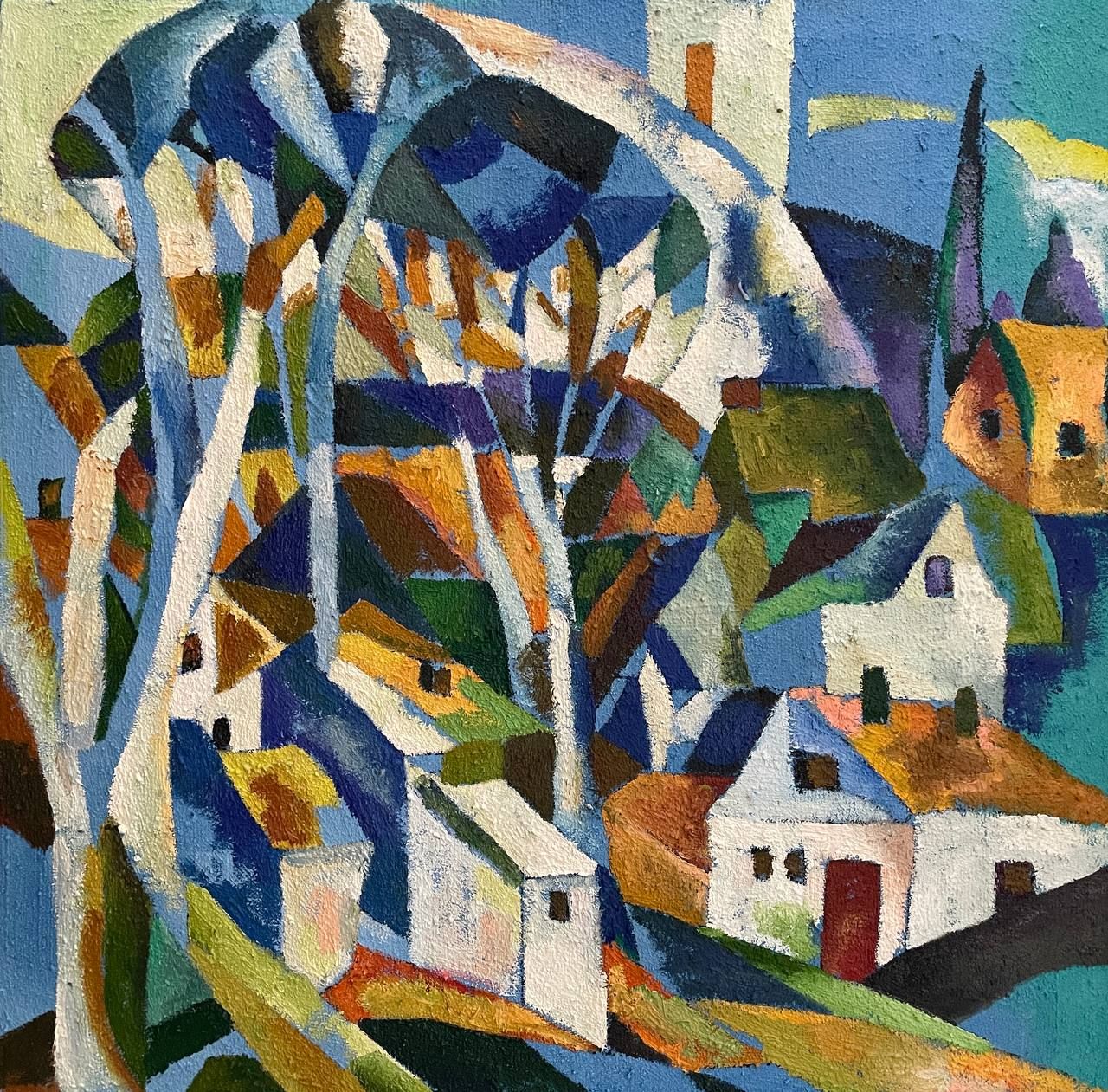 Татьяна Федоровская (Картина, живопись - 
                  60 x 60 см) ПЕЙЗАЖ 7