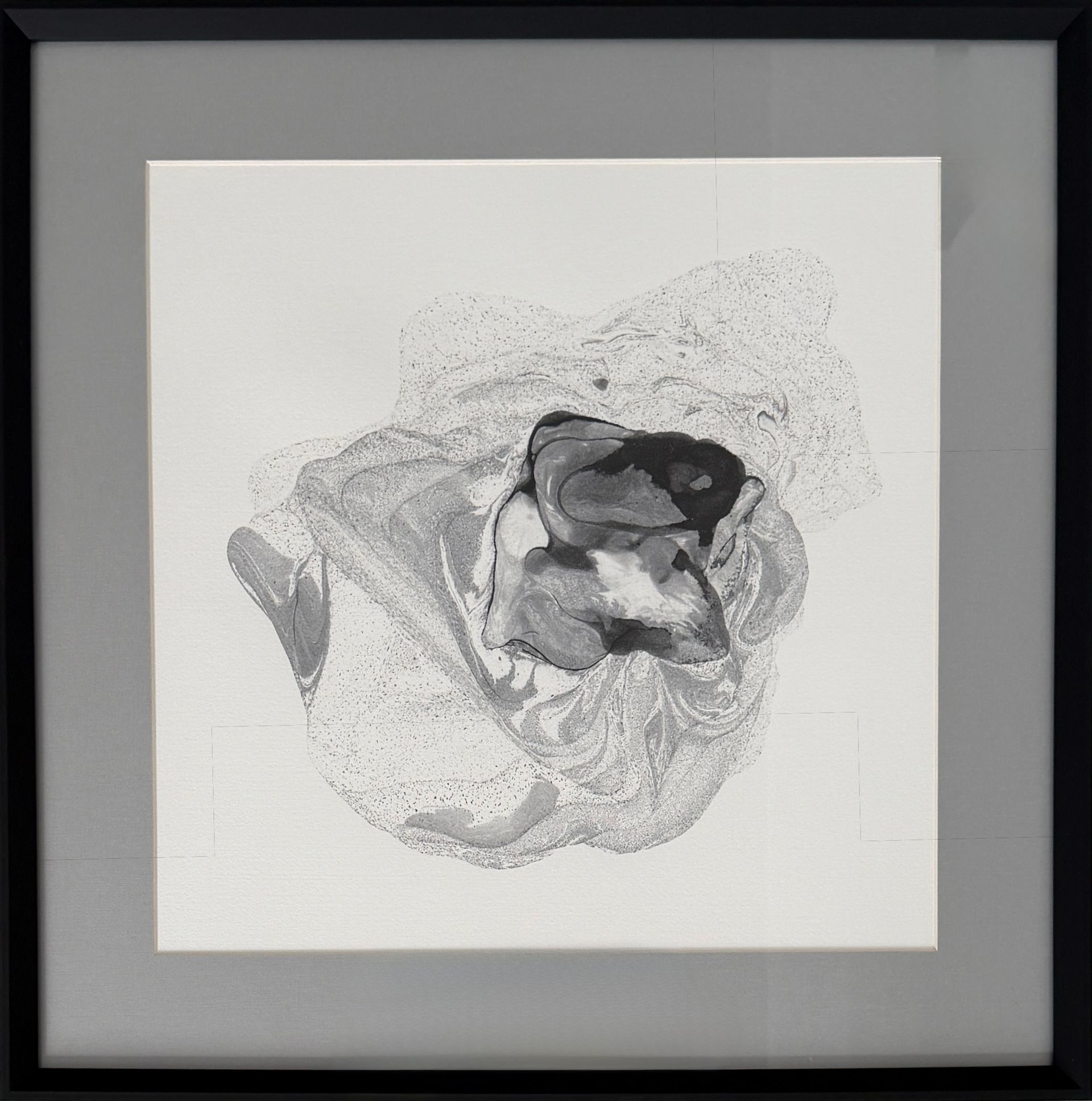 Виктория Марченко (Авторская графика - 
                  47 x 47 см) Black Flow