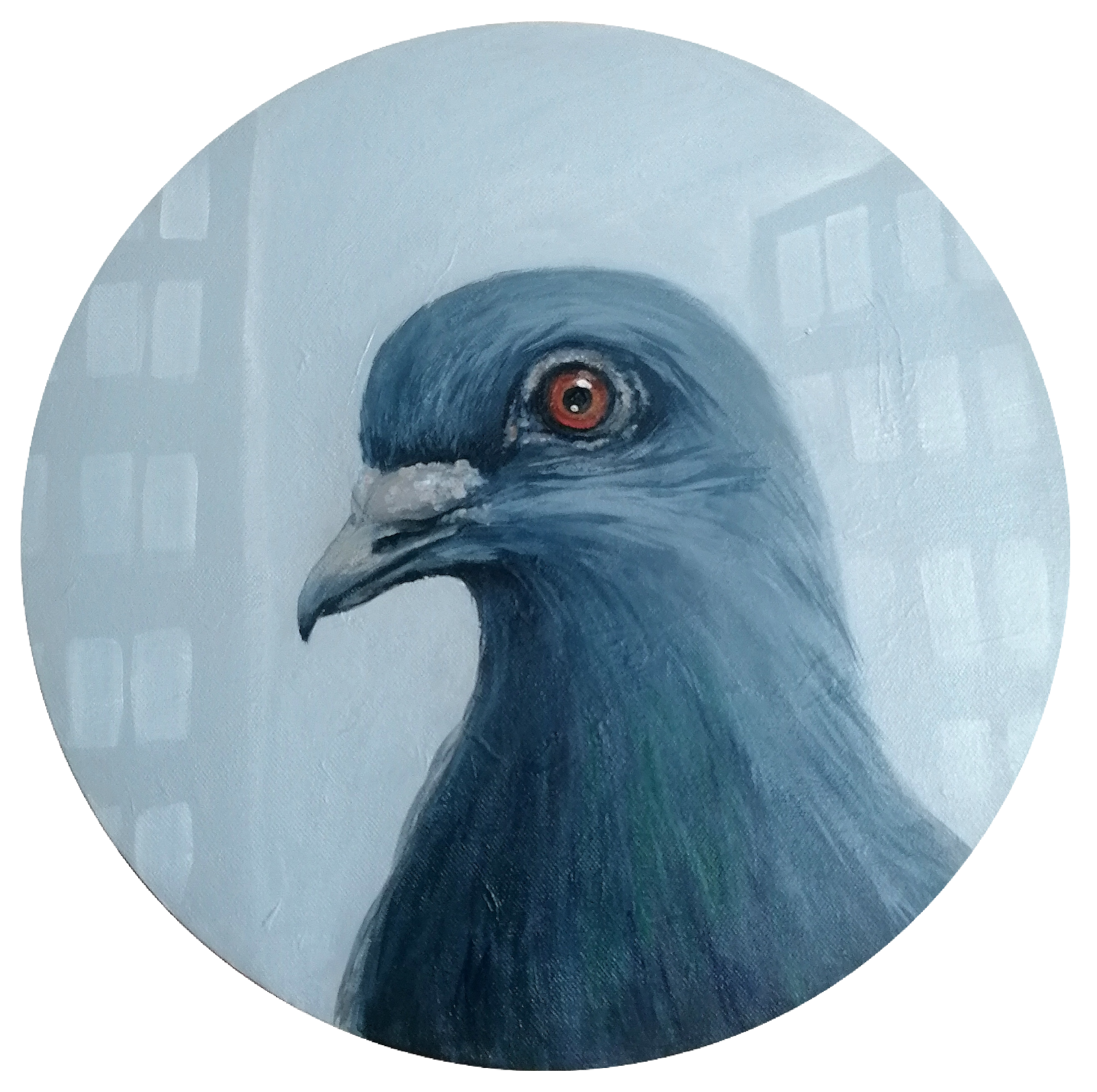 Юлия Куртова (Картина, живопись - 
                  40 x 40 см) Семки есть?