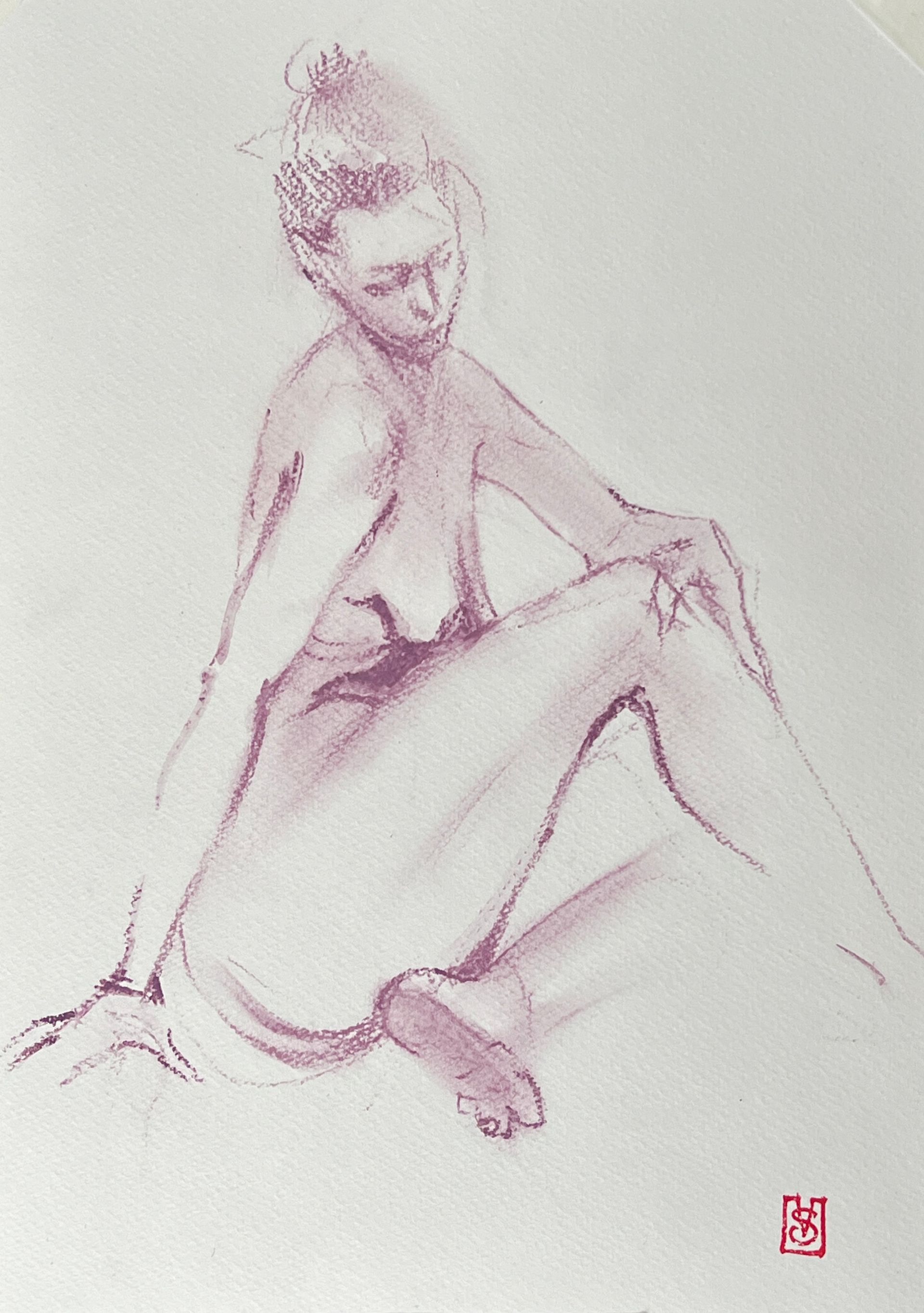 Виктория Севастьянова (Авторская графика - 
                  21 x 30 см) Nu sketch