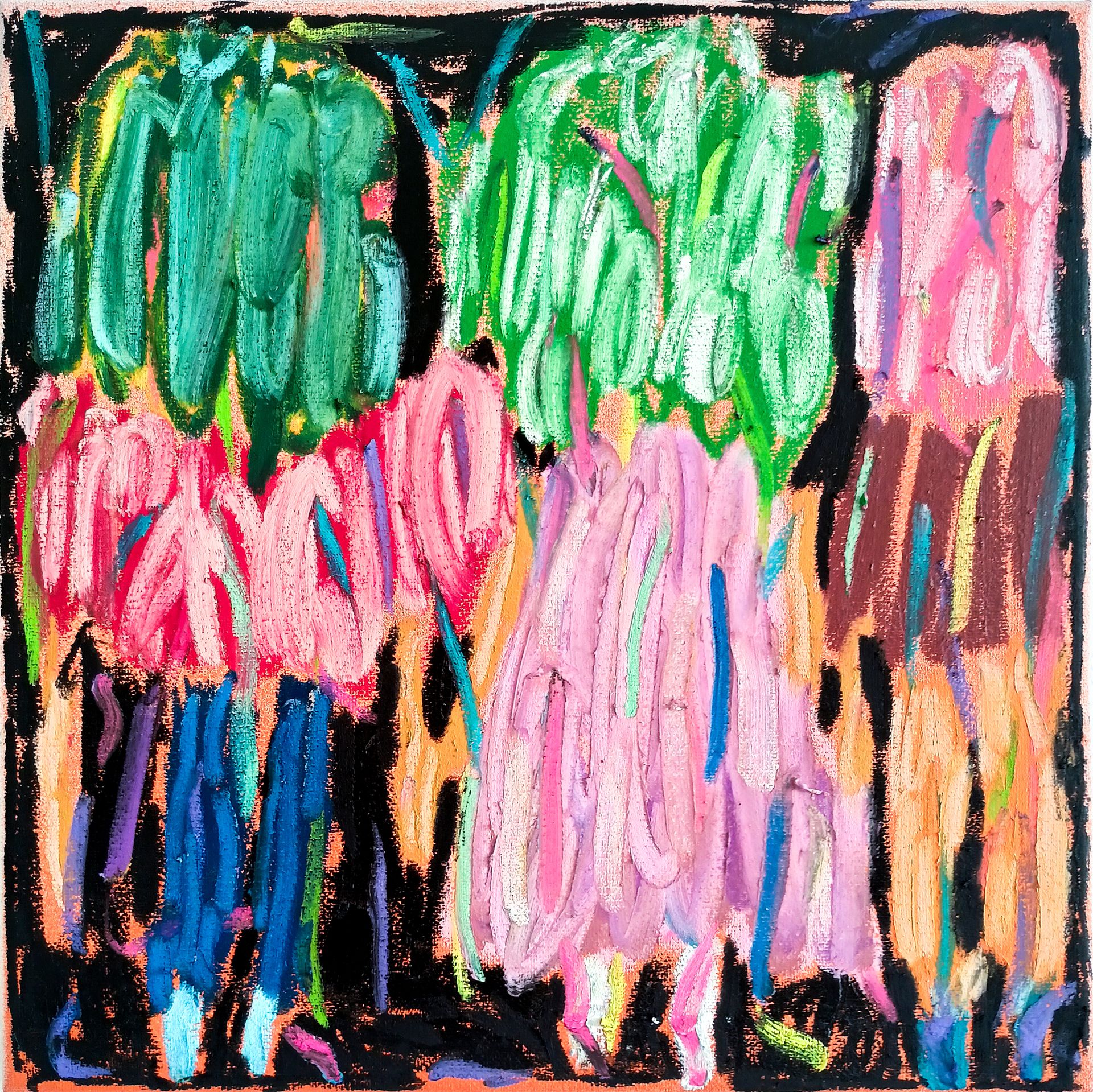 Дарья Растунина (Картина, живопись - 
                  30 x 30 см) Без названия