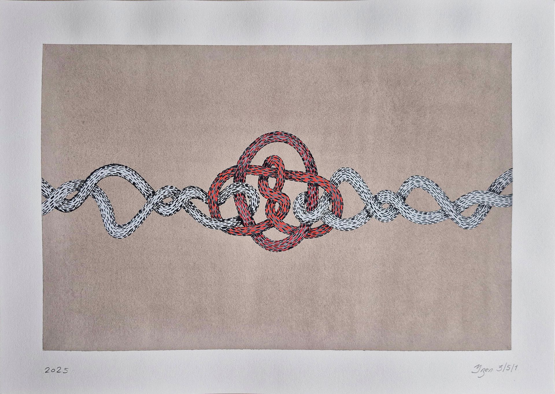 Евгений Непогодьев (Авторская графика - 
                  38 x 27 см) Узел V3