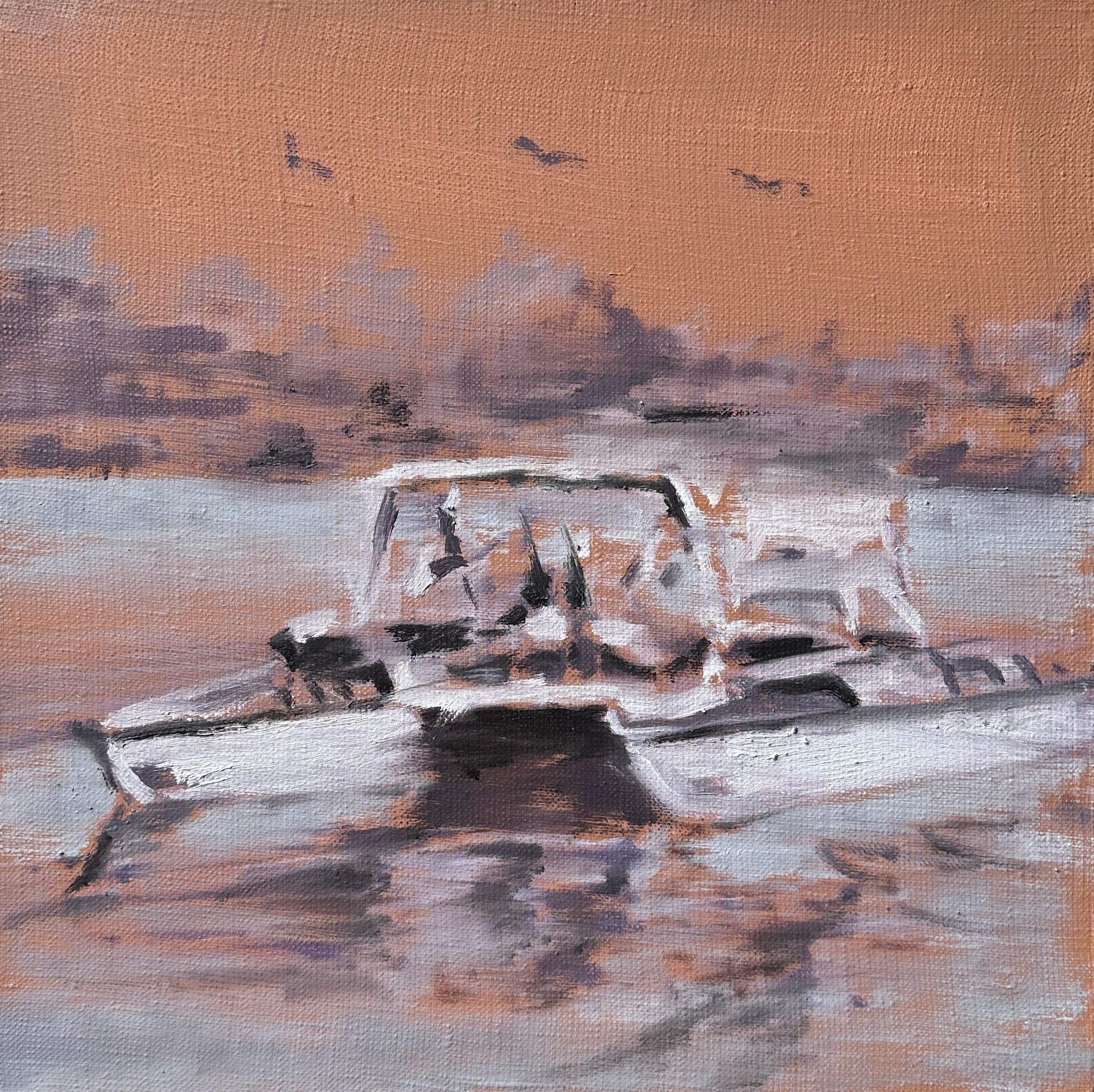 Надежда Богомолова (Картина, живопись - 
                  30 x 30 см) Катамаран