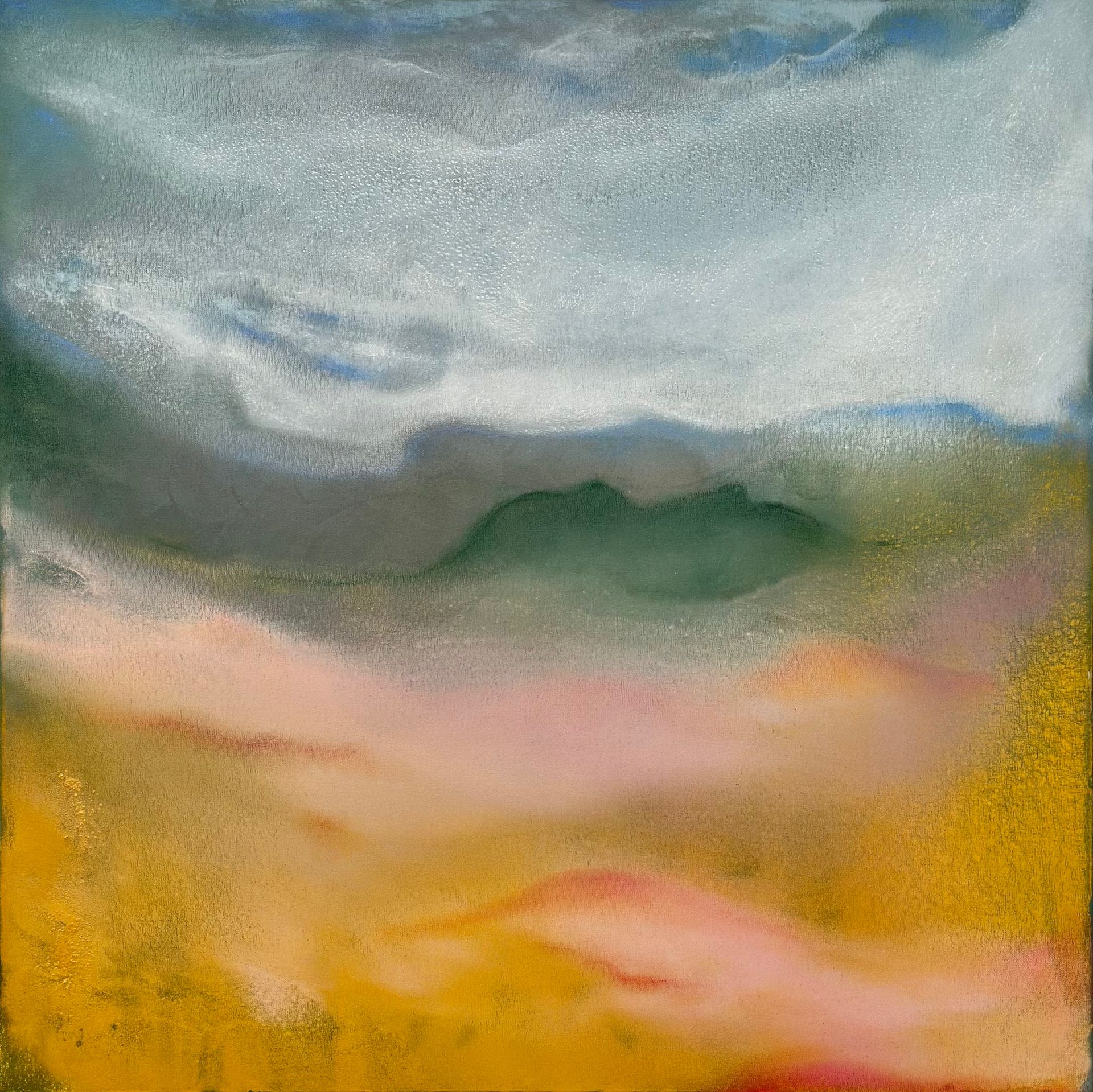 Елена Кашицына (Картина, живопись - 
                  100 x 100 см) Дофаминовый пейзаж