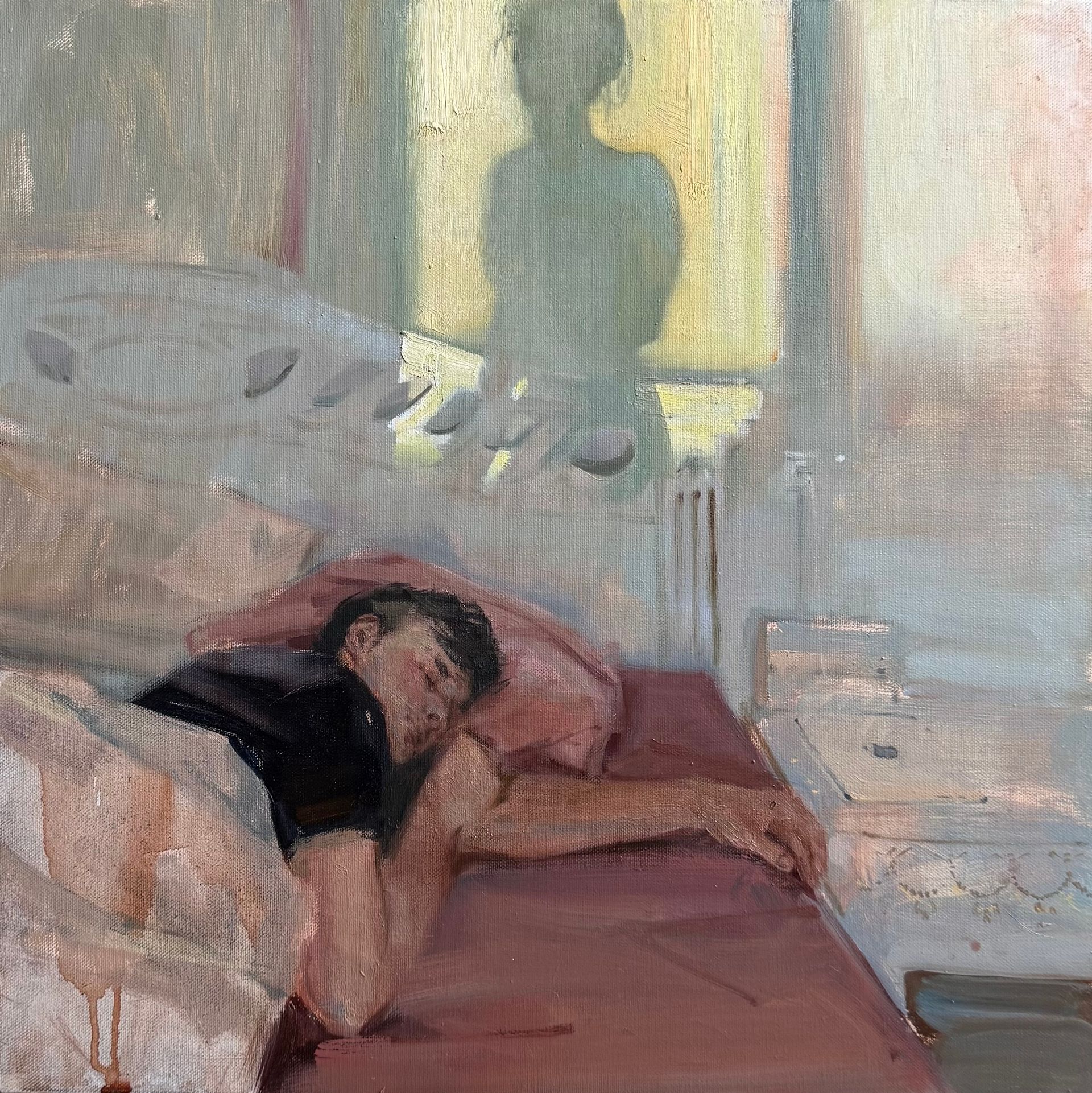 Алина Буглеева (Картина, живопись - 
                  50 x 50 см) Беречь твой сон буду я