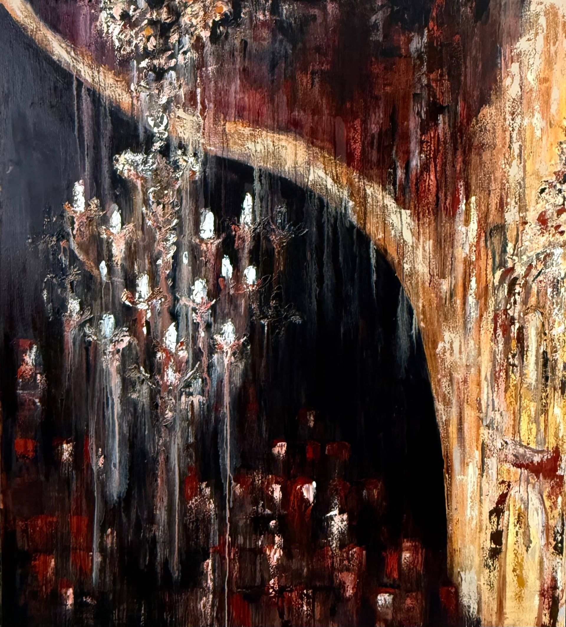 Белла Новинькова (Картина, живопись - 
                  140 x 150 см) Под сводами памяти