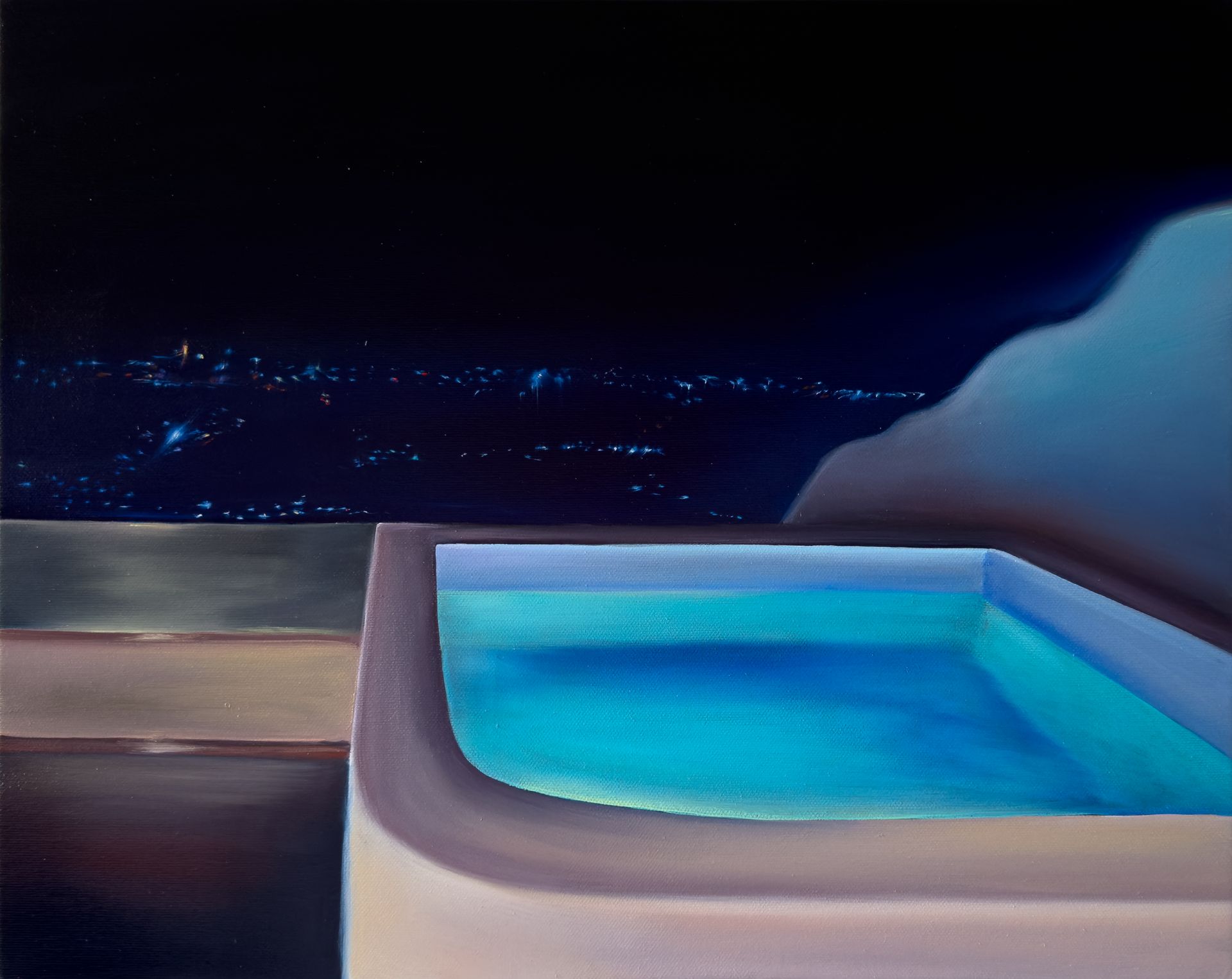 Елена Курочко (Картина, живопись - 
                  50 x 40 см) Big city lights