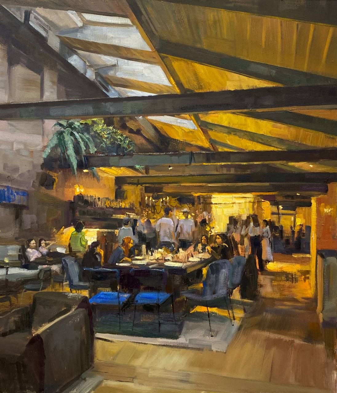 Вячеслав Кривцов (Картина, живопись - 
                  60 x 70 см) На Яузе