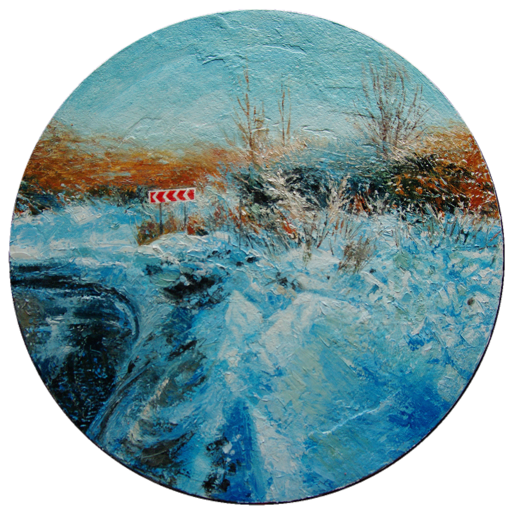 Алан Хатагты (Картина, живопись - 
                  40 x 40 см) И год прошёл по кругу стороной...