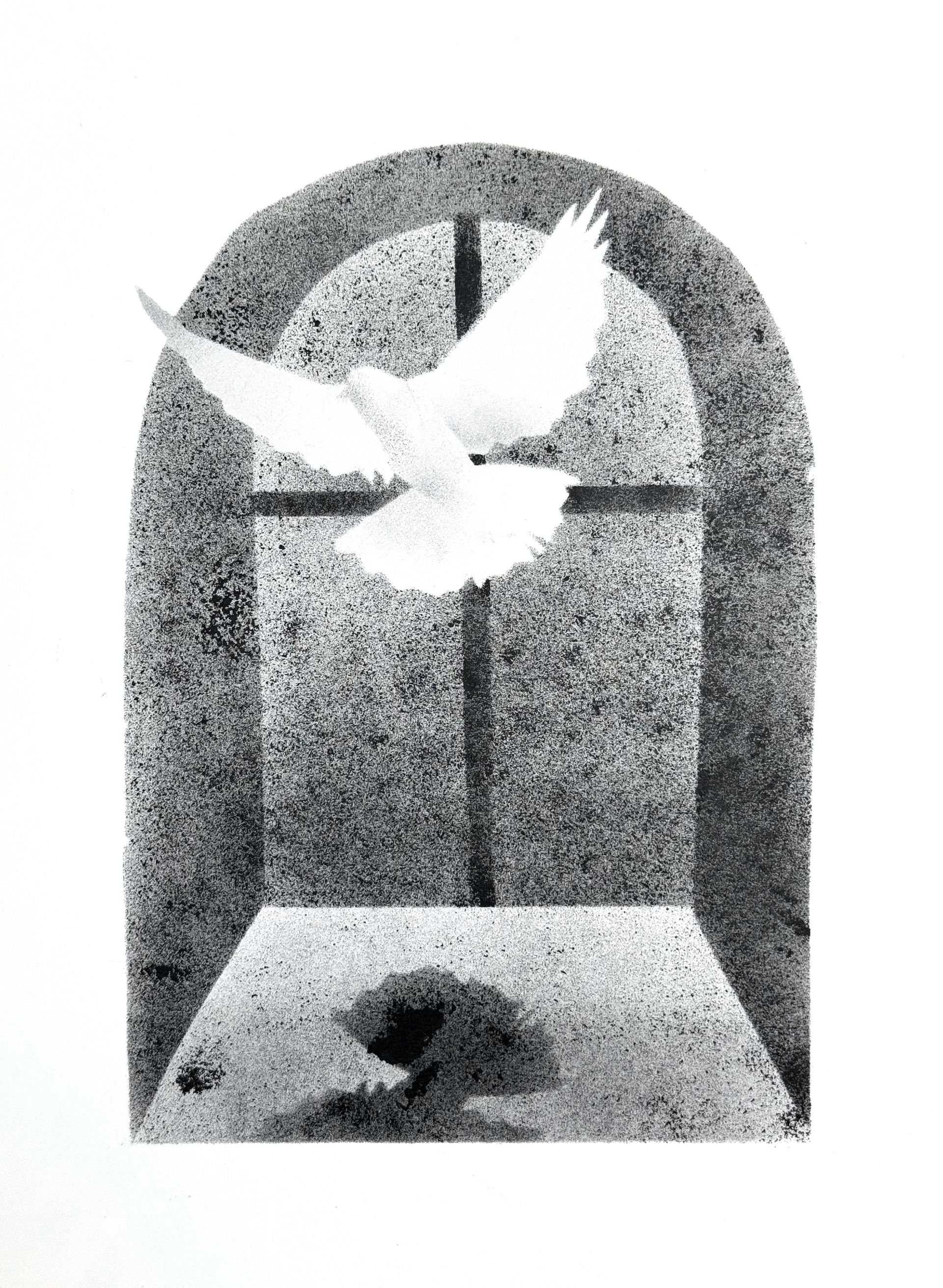 Дарья Краплак (Авторская графика - 
                  21 x 29 см) Spirit