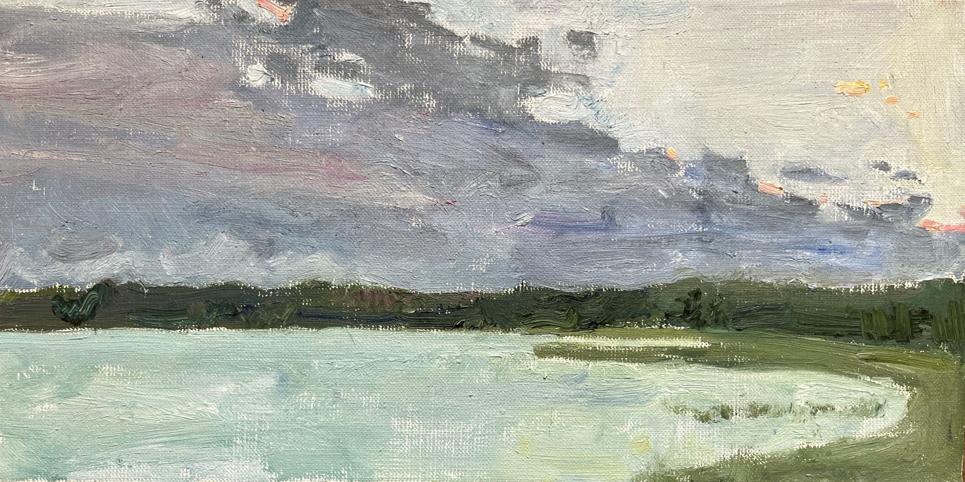 Люсинэ Туманян (Картина, живопись - 
                  40 x 20 см) Вечер