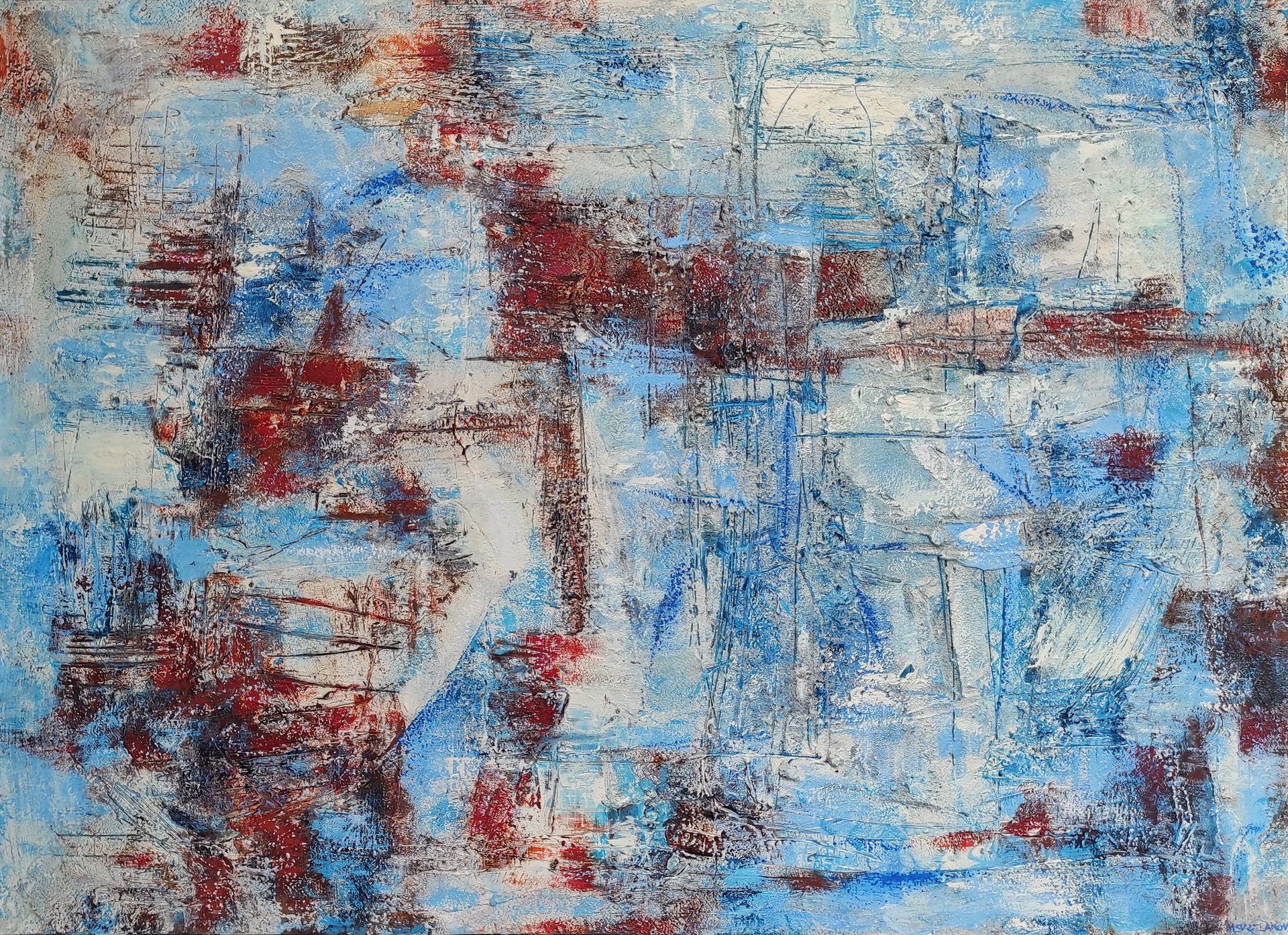 Мария Светлакова (Авторская графика - 
                  59.5 x 41.5 см) Замерзший огонь