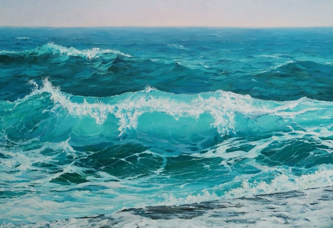 Татьяна Павлова (Картина, живопись - 
                  120 x 80 см) Волны