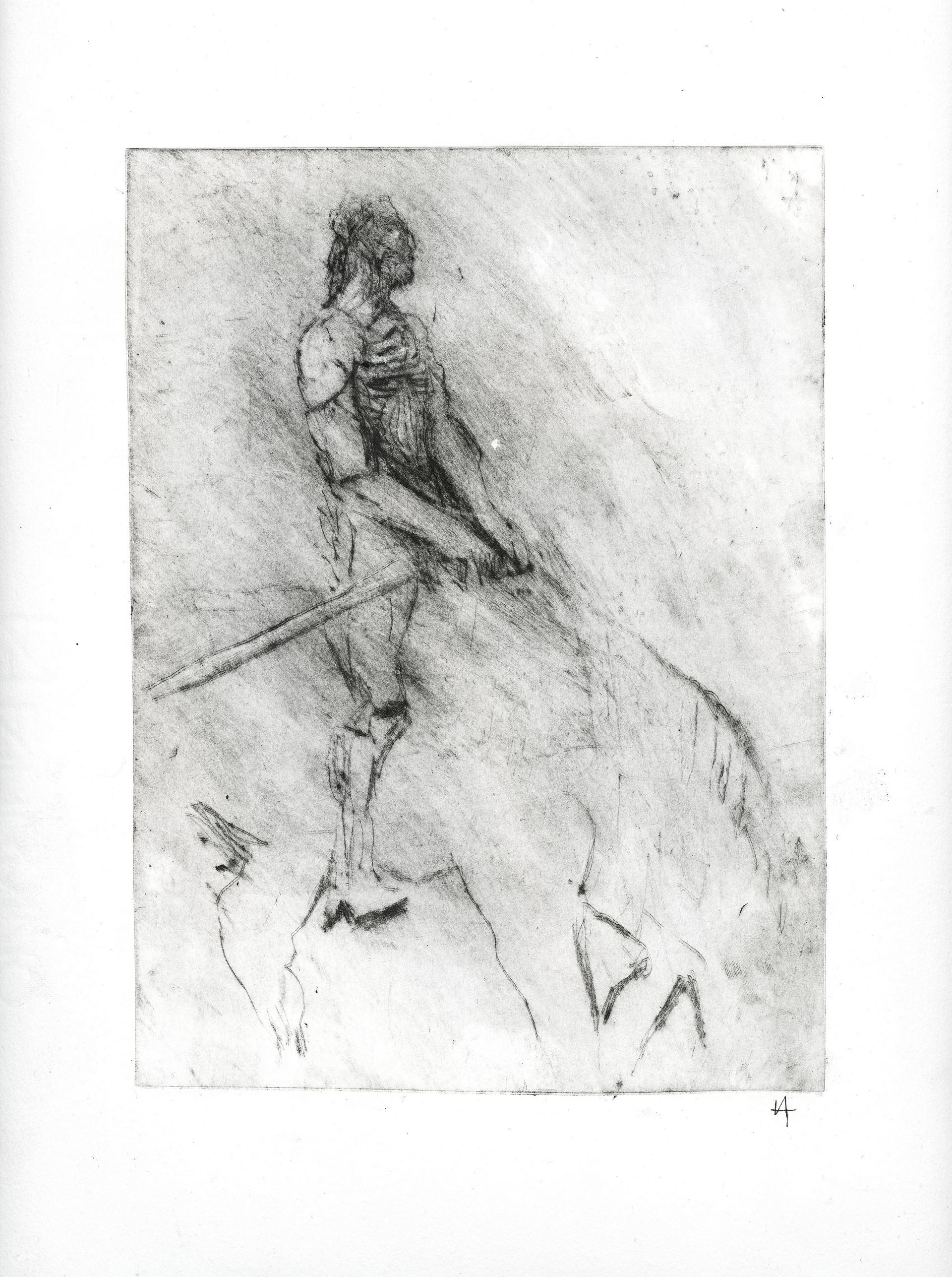 Иван Архипов (Графика печатная - 
                  20 x 30 см) Horseman
