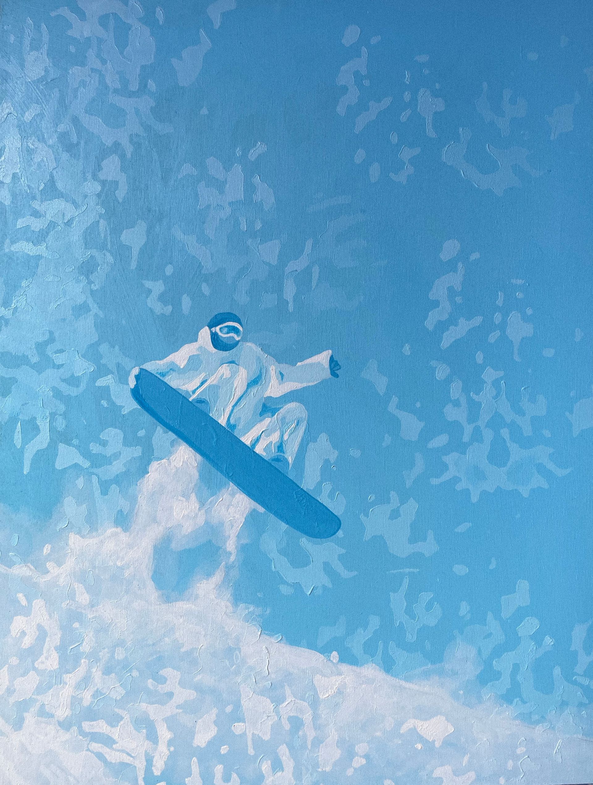 Виктория Никулочкина (Картина, живопись - 
                  30 x 40 см) The snowboarder