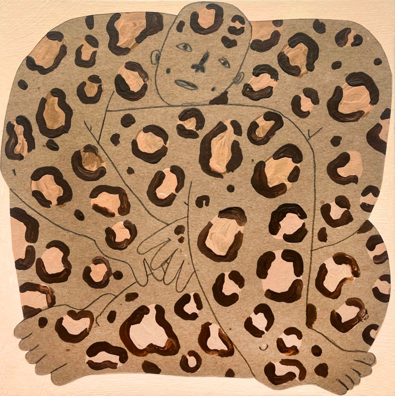 Максим Винокуров (Авторская графика - 
                  20 x 20 см) Как бы не озвереть от всего этого...