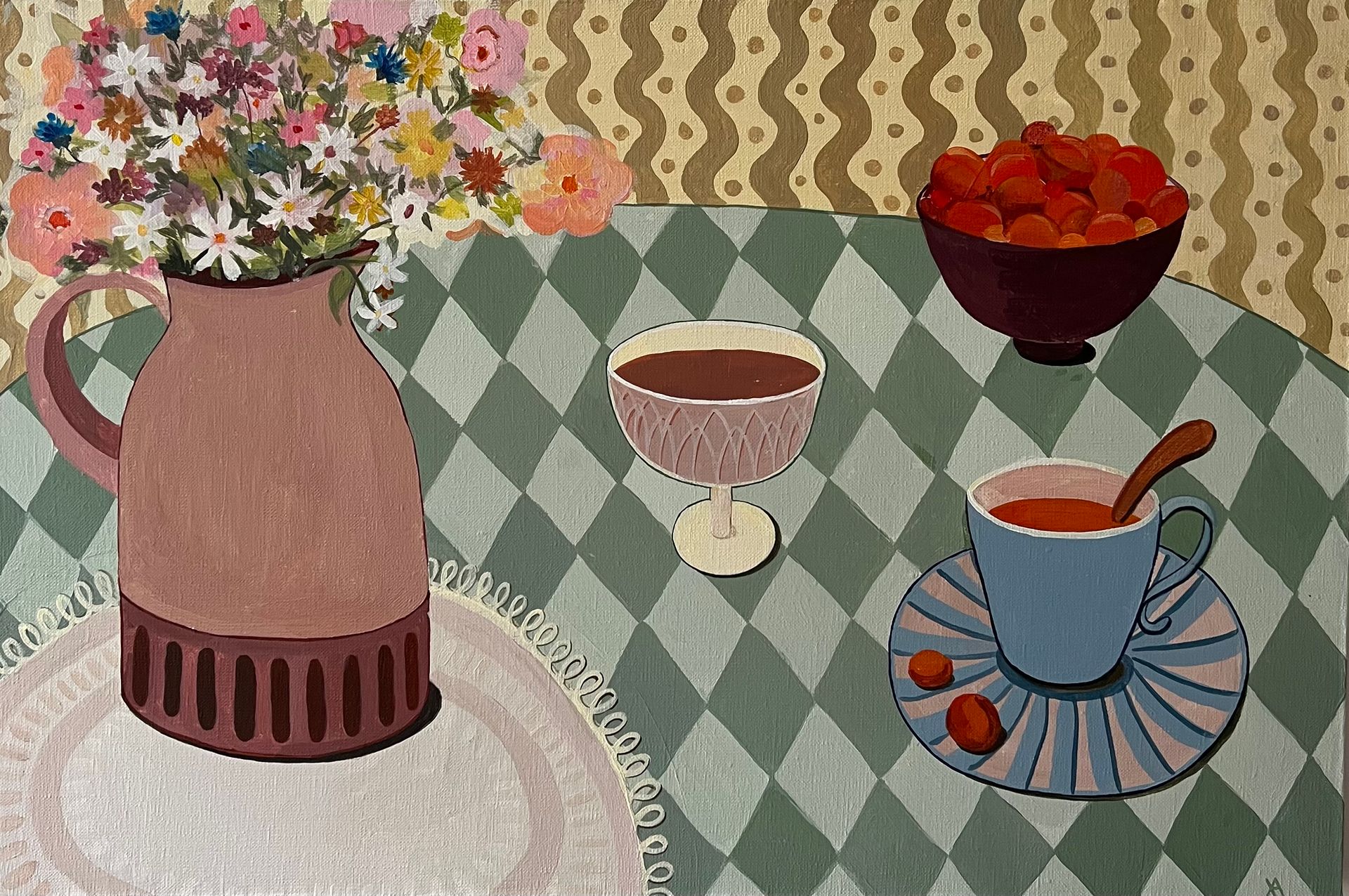 Анна Холоша (Картина, живопись - 
                  60 x 40 см) Абрикосы