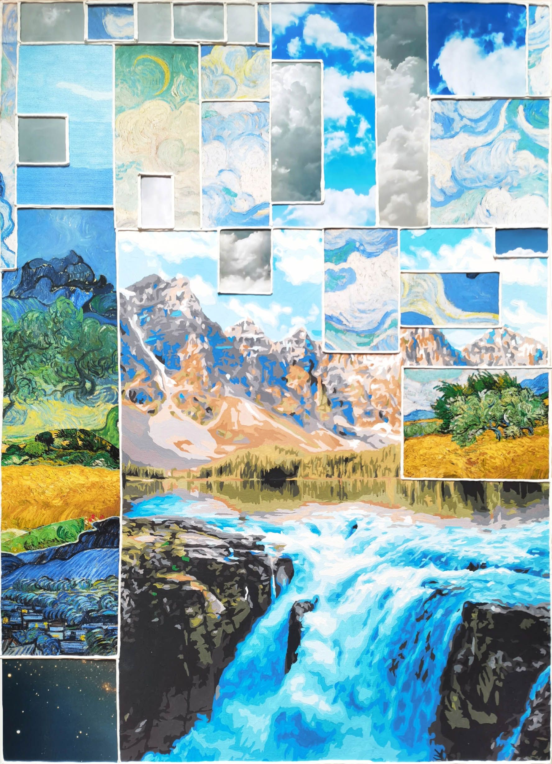 Ирина БАСТ (Авторская графика - 
                  50 x 70 см) Симфония неба
