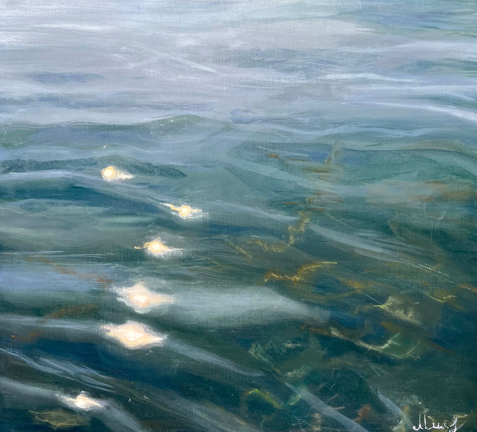 Милана Семенова (Картина, живопись - 
                  50 x 45 см) ode to sea