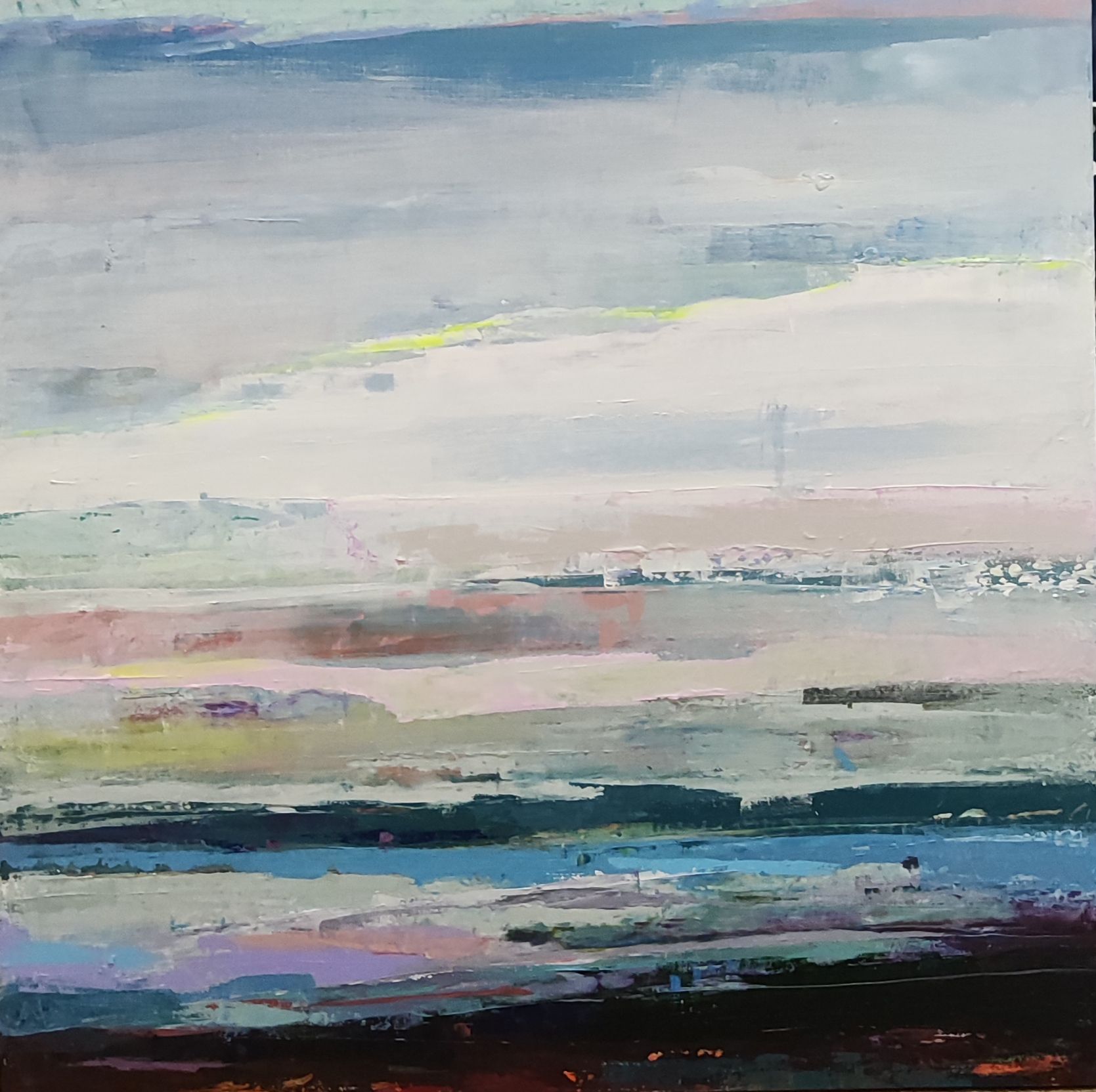 Виктория Шворень (Картина, живопись - 
                  70 x 70 см) Новые волны