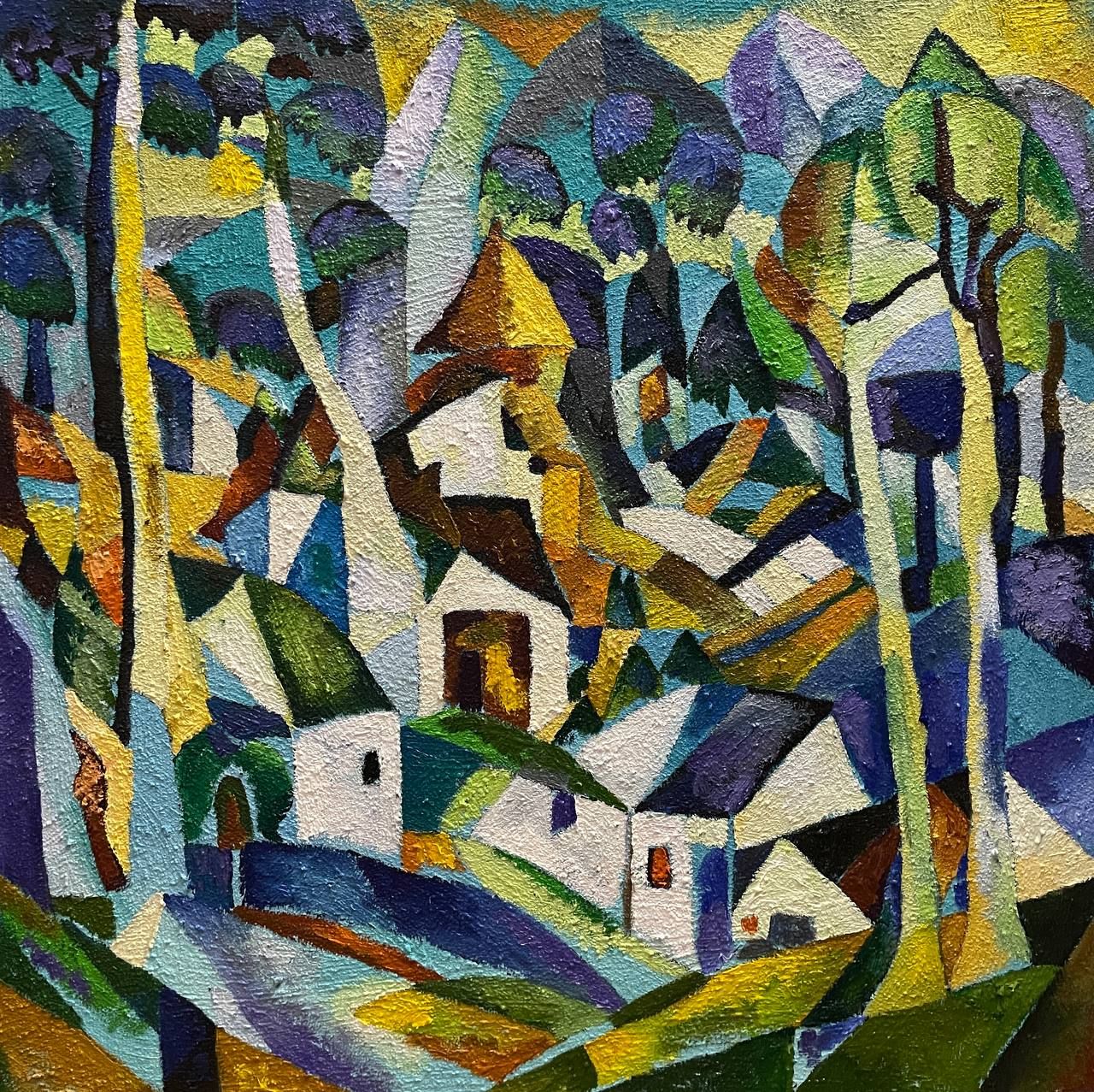 Татьяна Федоровская (Картина, живопись - 
                  60 x 60 см) ПЕЙЗАЖ 5