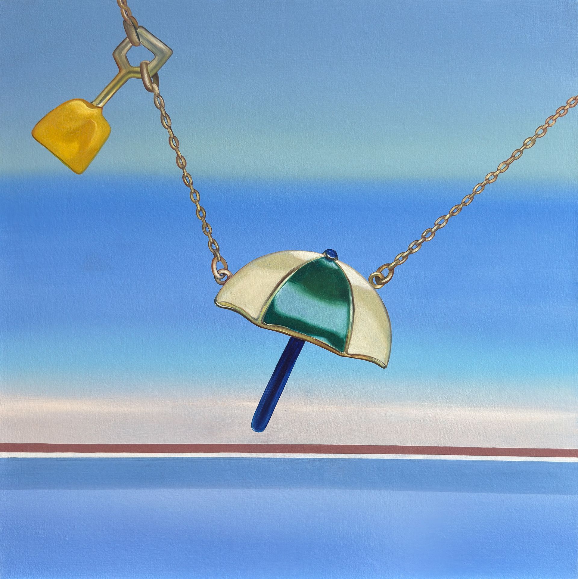 Елена Курочко (Картина, живопись - 
                  50 x 50 см) Ombrellino
