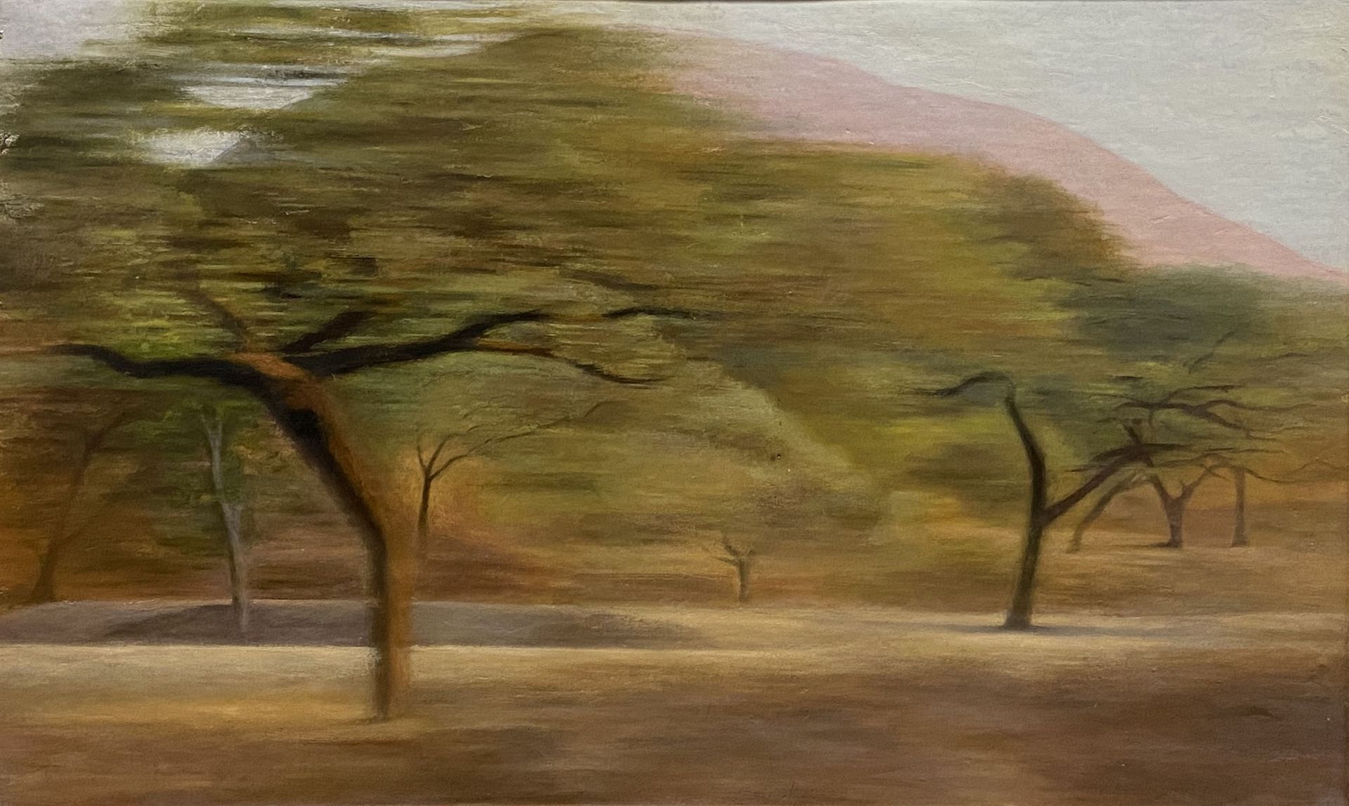 Арсений Ващенко (Картина, живопись - 
                  111 x 67 см) Пейзаж с деревьями