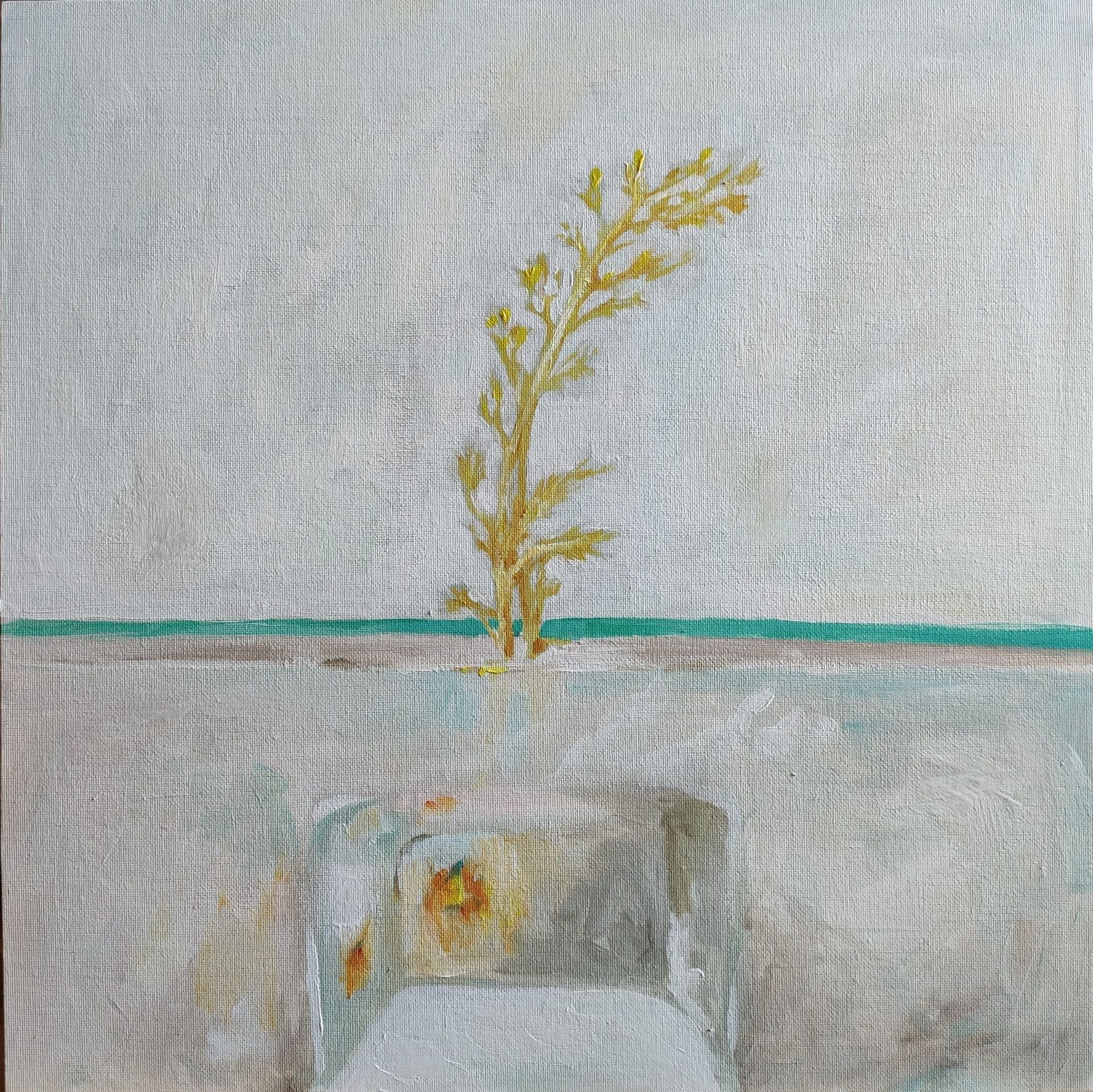 Женя Шарвина (Картина, живопись - 
                  40 x 40 см) Проросшая морковь в холодильнике №2