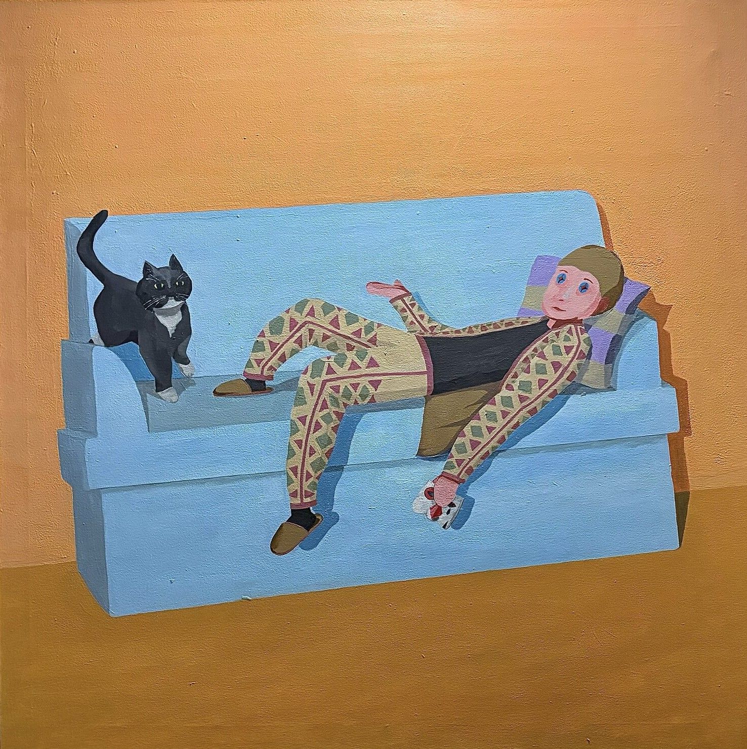 Дмитрий Тарес (Картина, живопись - 
                  100 x 100 см) La vie quotidienne d'un artiste