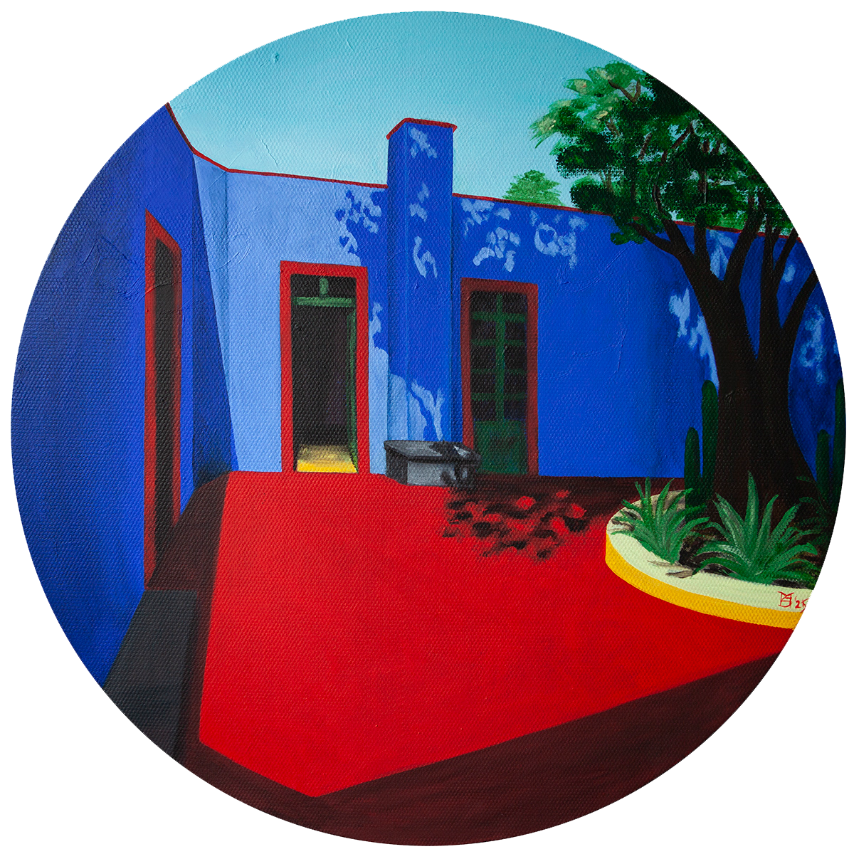 Мария Субботина (Картина, живопись - 
                  70 x 70 см) Casa Azul