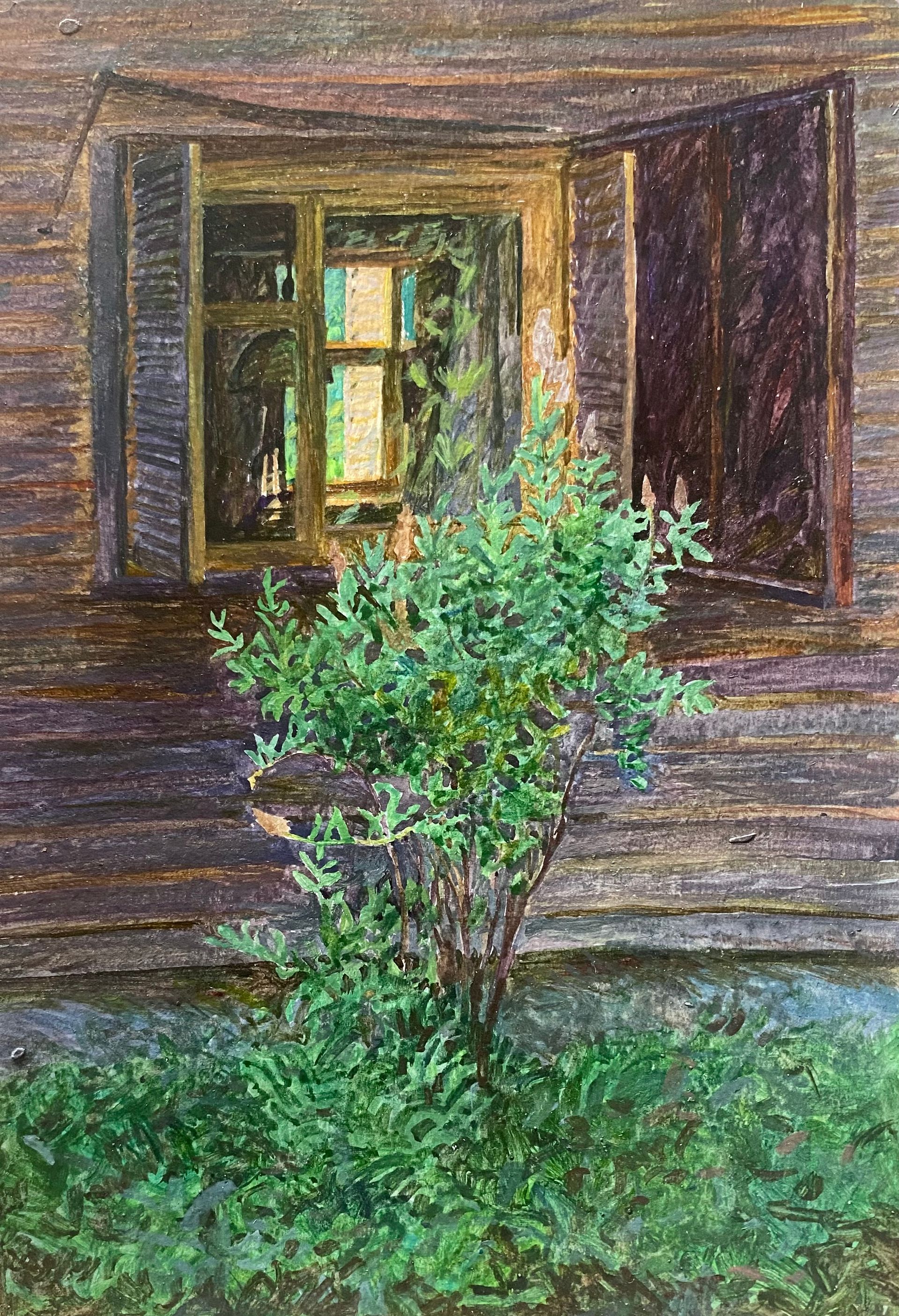 Ксения Козлова (Авторская графика - 
                  14.5 x 21.5 см) Дачное окно