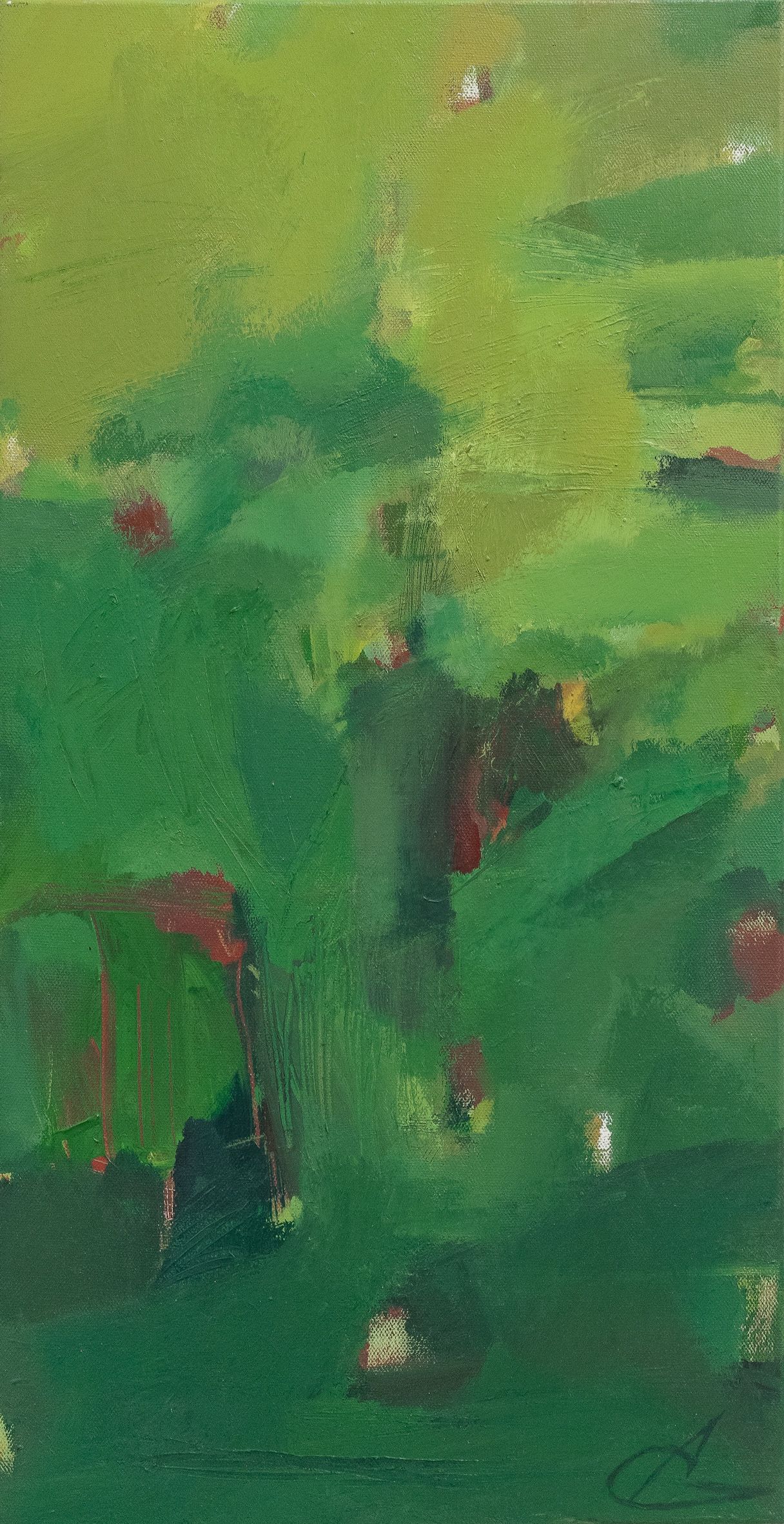 Анастасия Георгиевская (Картина, живопись - 
                  30 x 61 см) GREEN 7