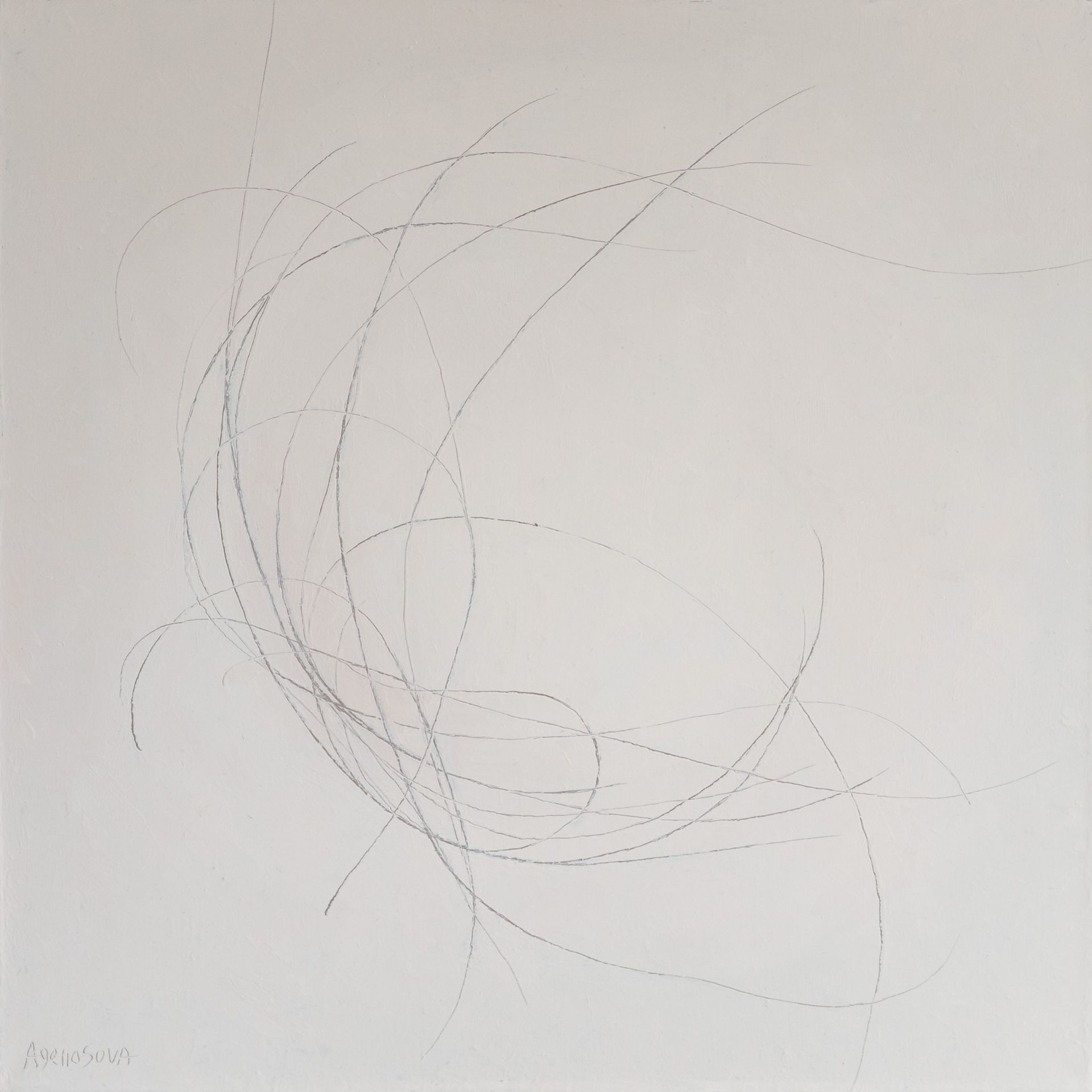 Юлия Агеносова (Картина, живопись - 
                  50 x 50 см) Обет молчания. День 8-й.